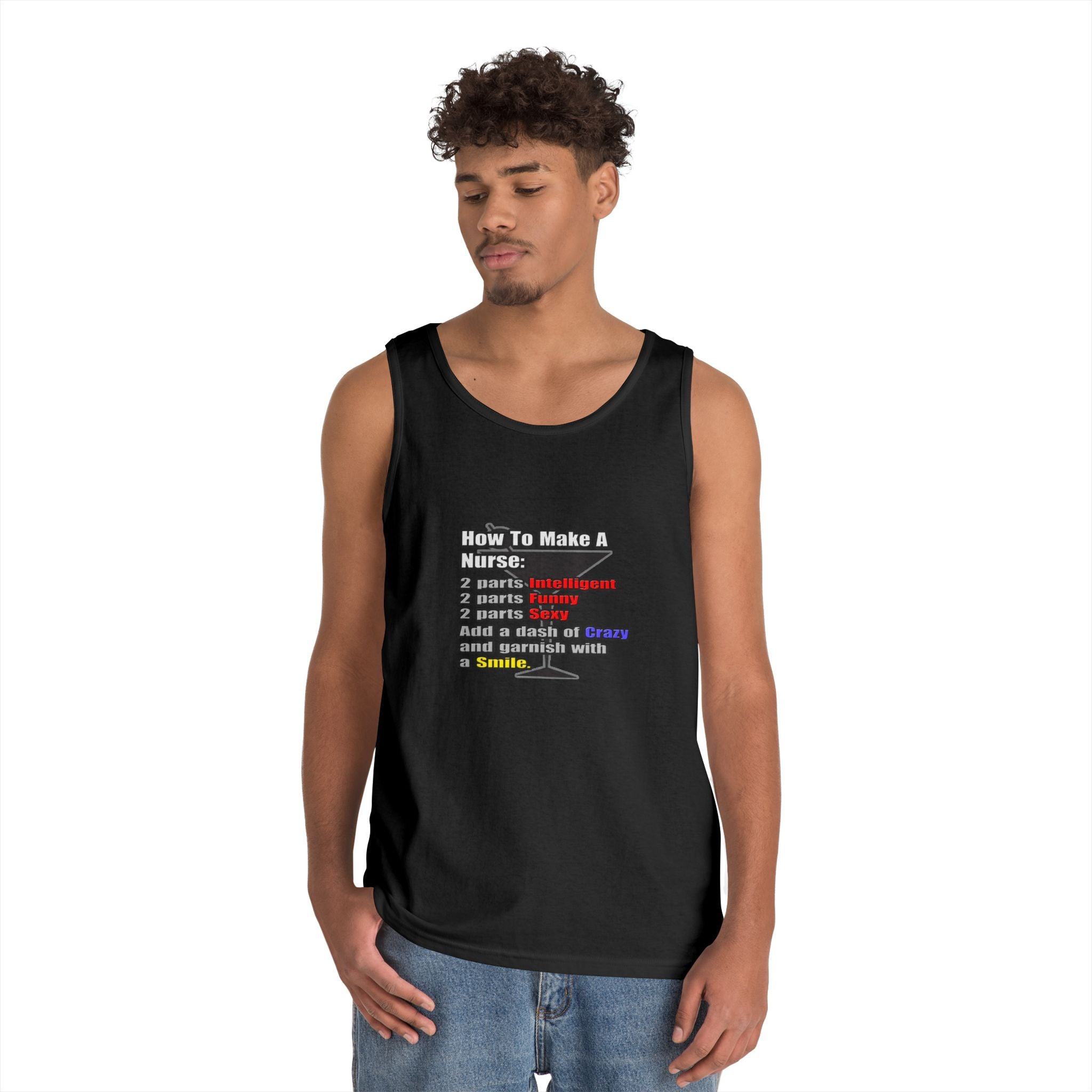 How To Make a Nurse - Unisex Heavy Cotton Tank Top