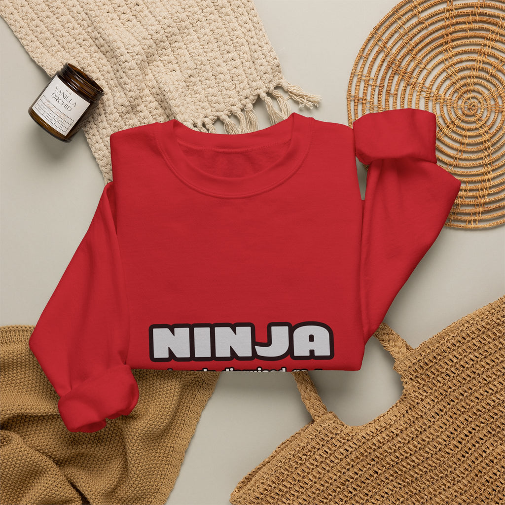 Ninja Cleverly Disguised As A Nurse - Unisex Heavy Blend™ Crewneck Sweatshirt
