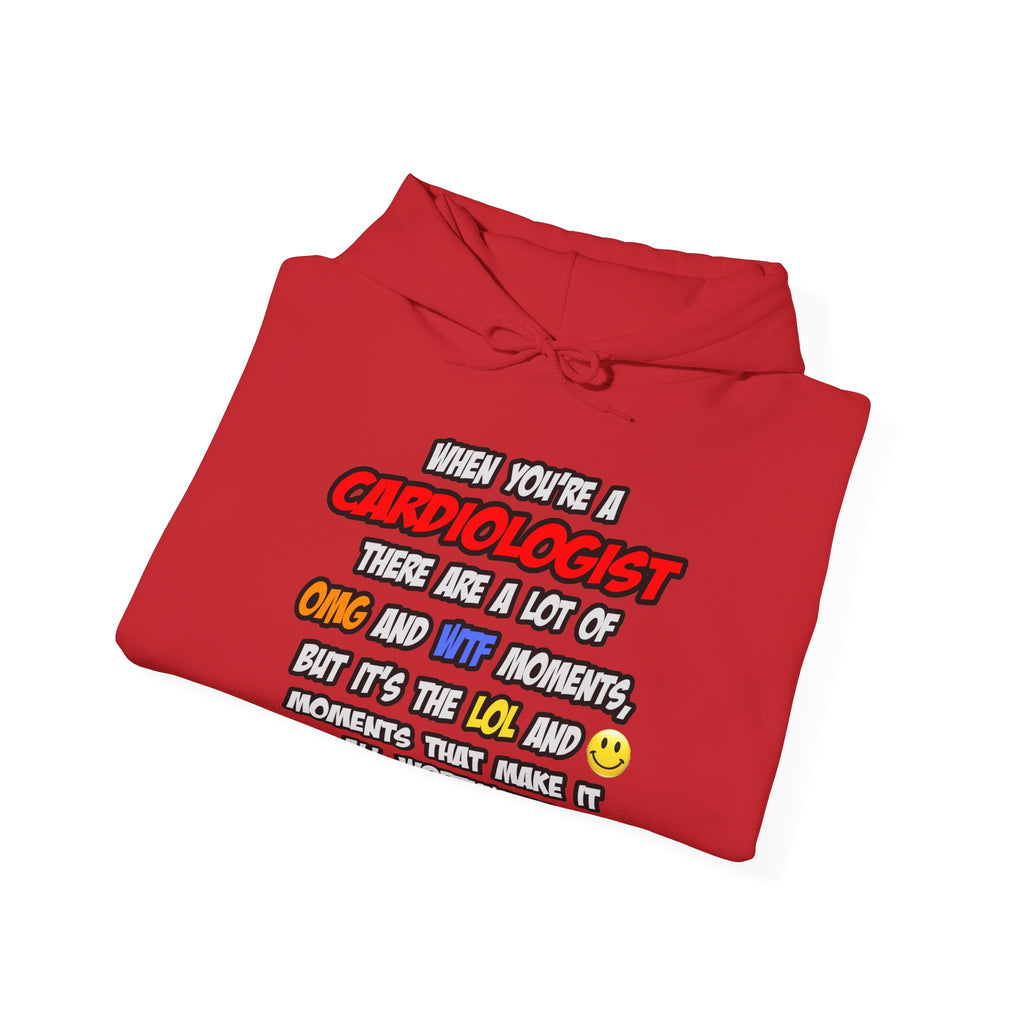 Cardiologist .. OMG WTF LOL - Unisex Heavy Blend™ Hooded Sweatshirt