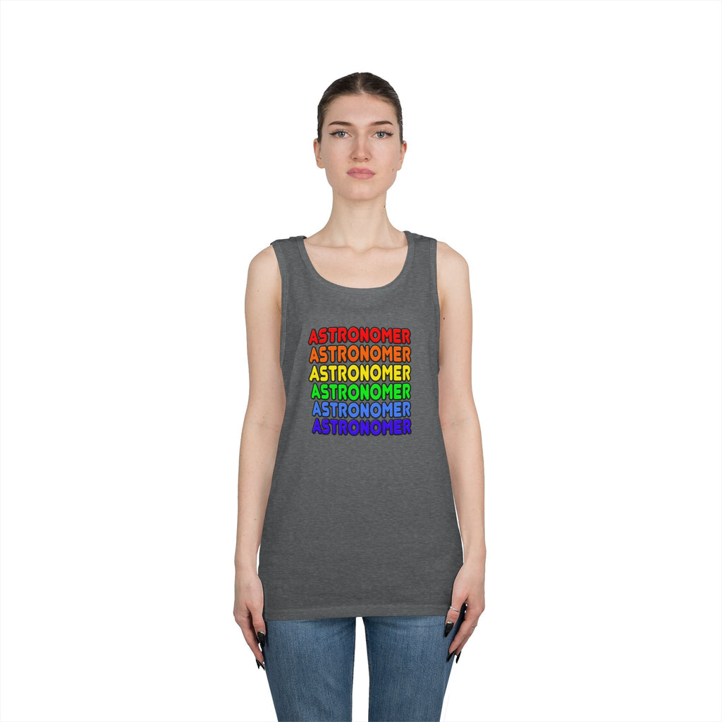 Rainbow Astronomer - Unisex Heavy Cotton Tank Top