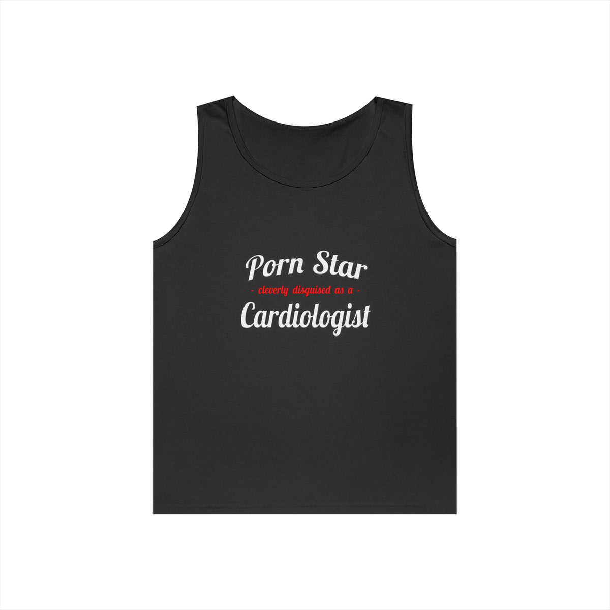 Porn Star...Cardiologist (2) - Unisex Heavy Cotton Tank Top