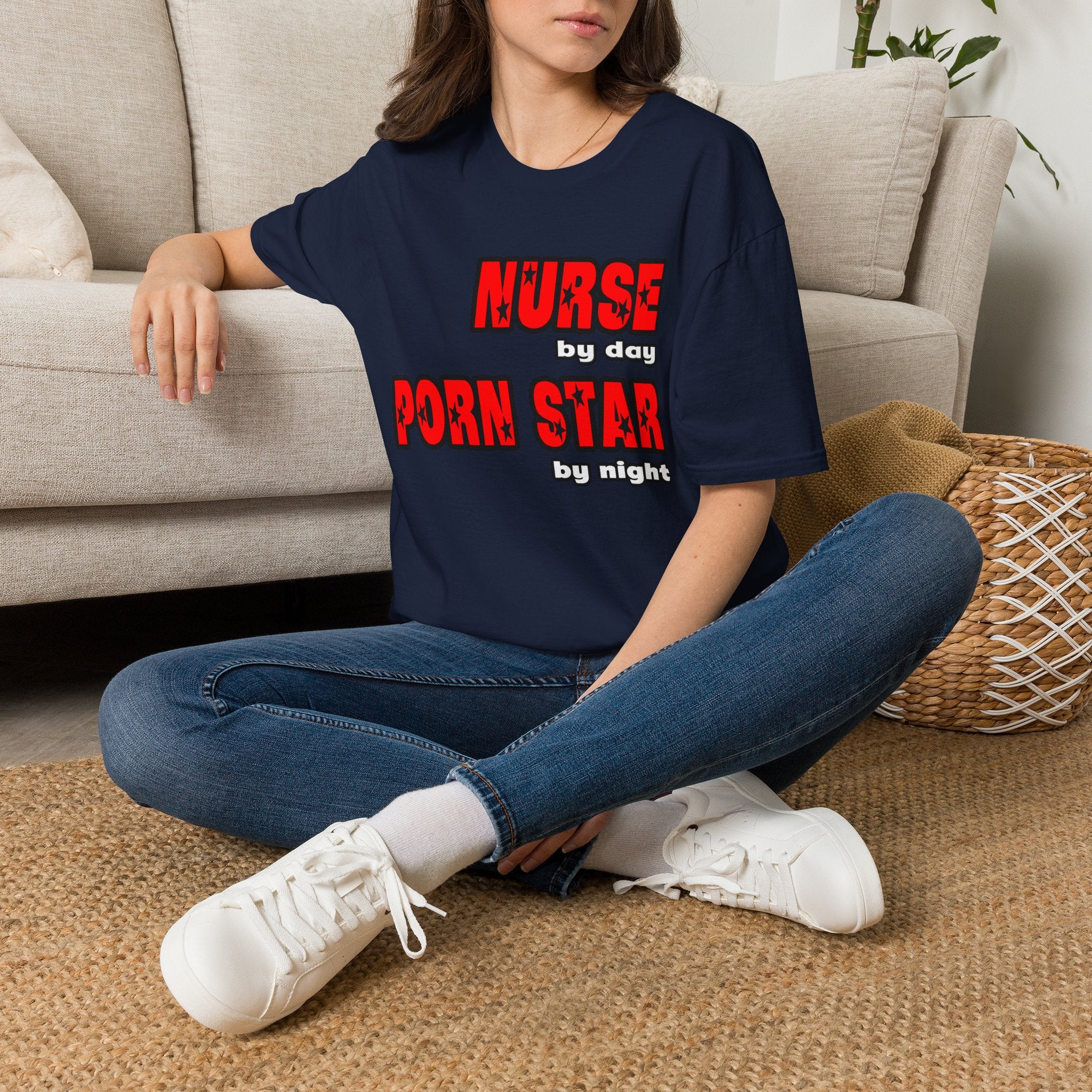 Nurse By Day...Porn Star By Night - Unisex Softstyle T-Shirt