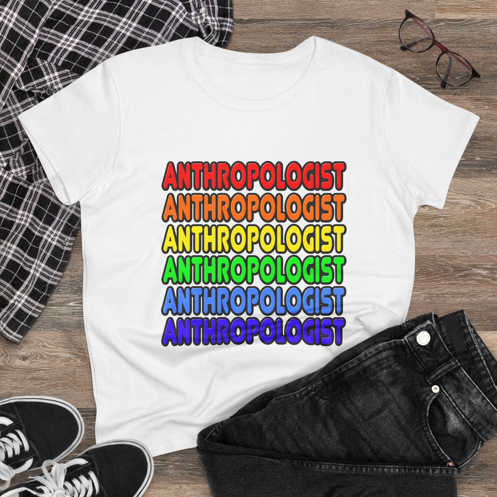 Rainbow Anthropologist - Women's Midweight Cotton Tee