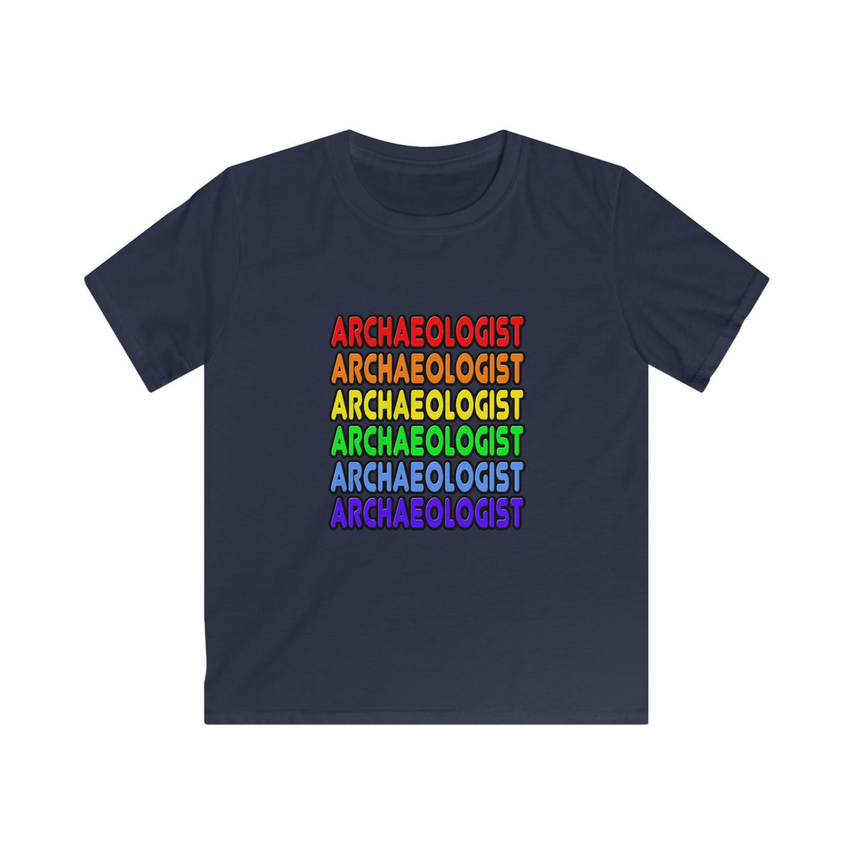 Rainbow Archaeologist - Kids Softstyle Tee
