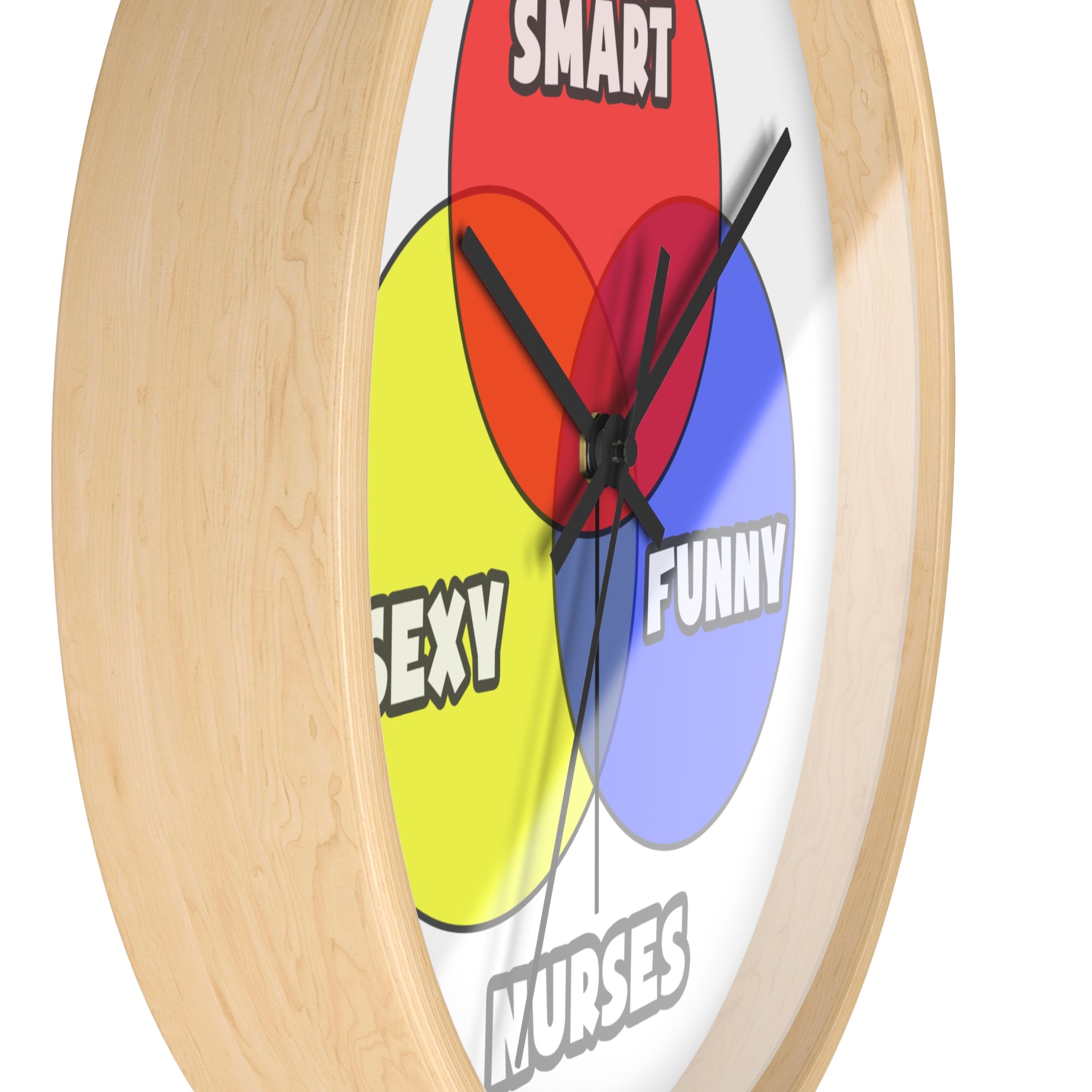 Venn Diagram .. Nurses - Wall Clock