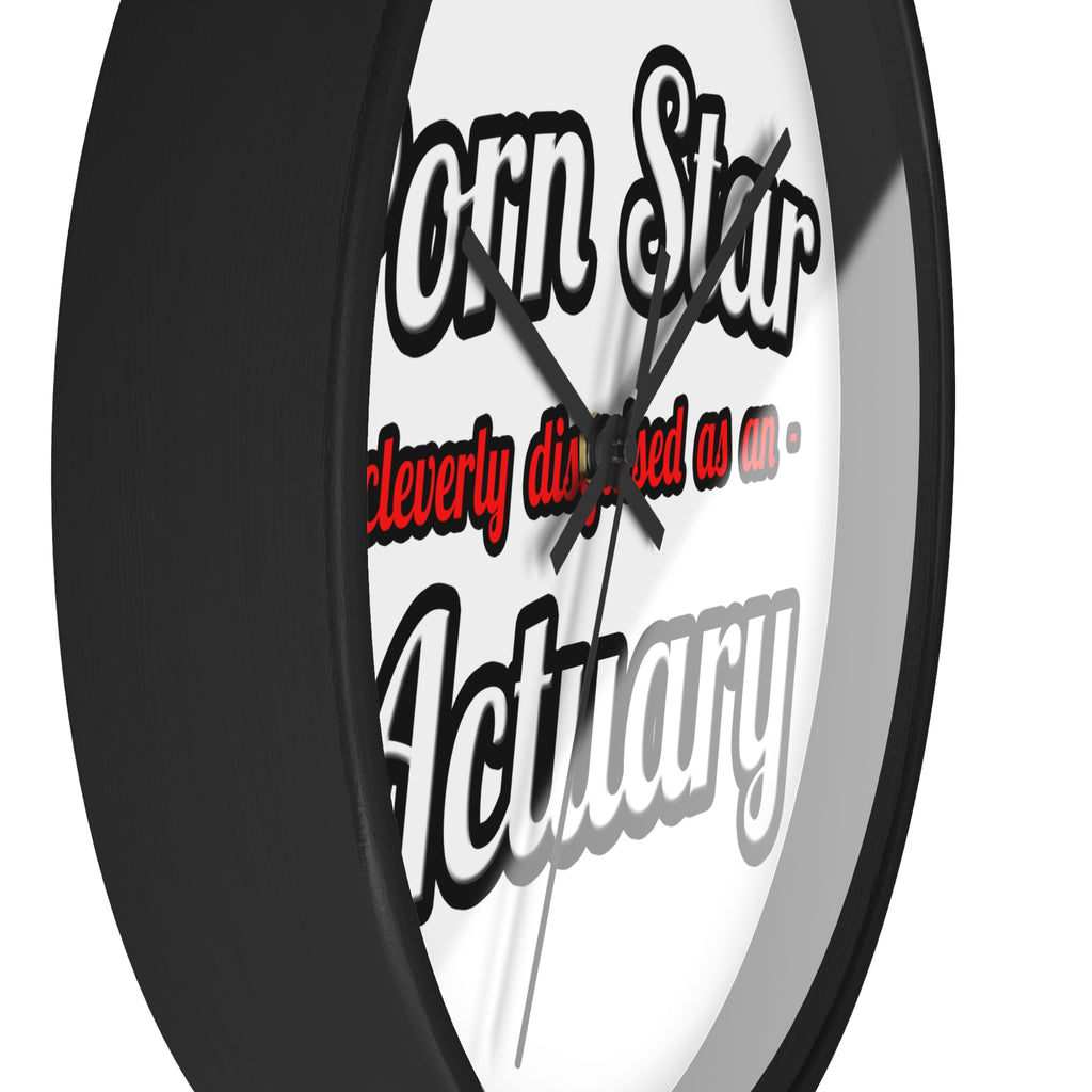 Porn Star ... Actuary - Wall Clock