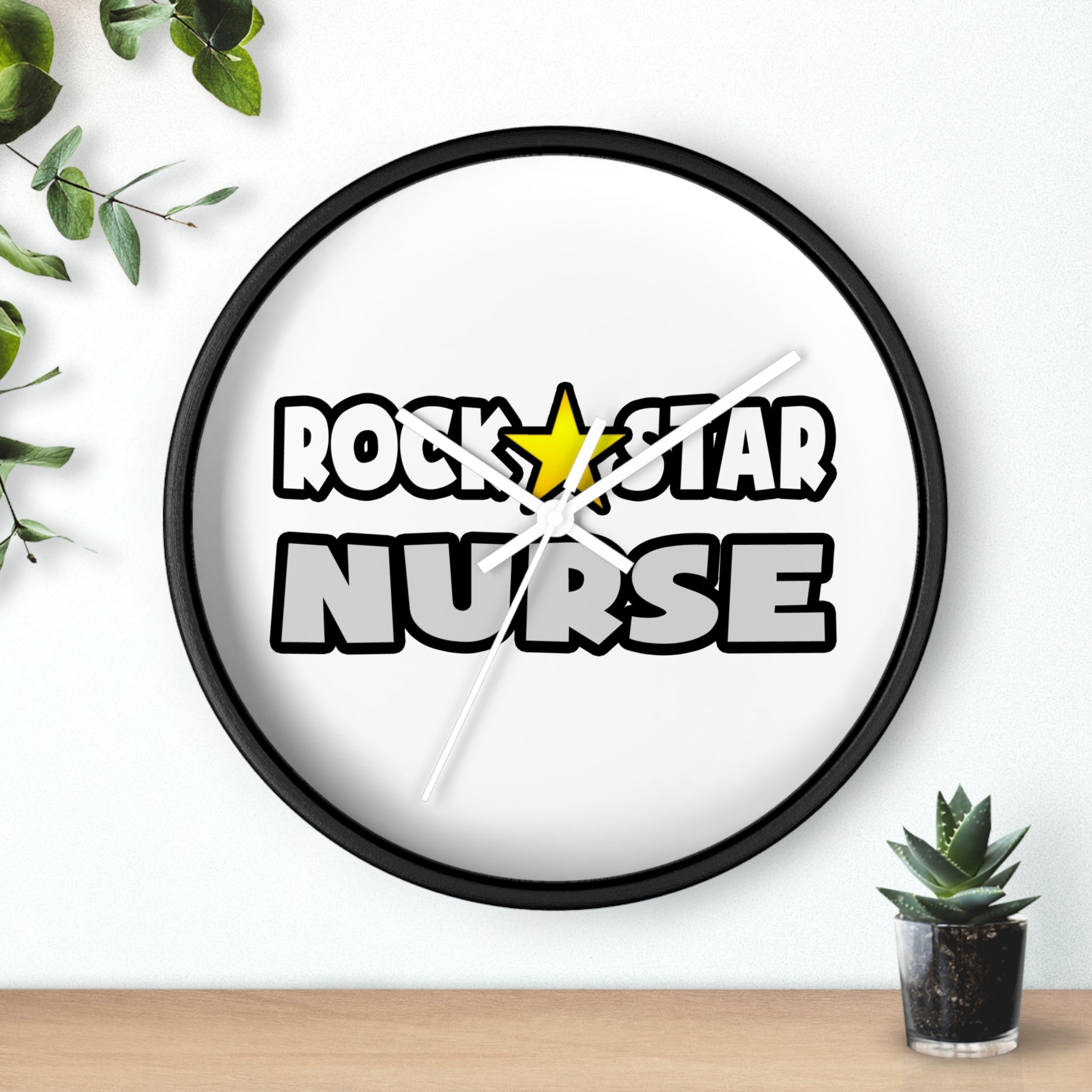 Rock Star Nurse (2) - Wall Clock