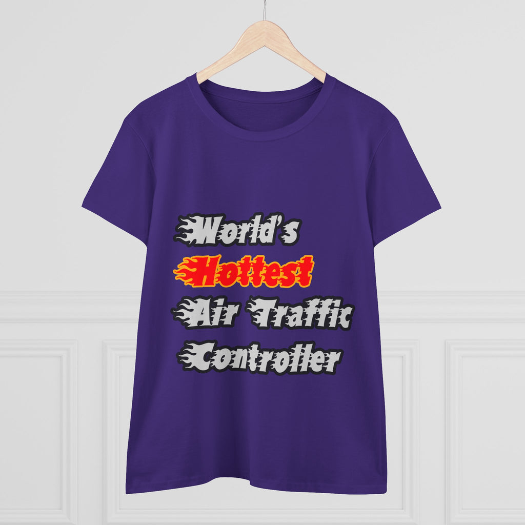 World's Hottest Air Traffic Controller - Women's Midweight Cotton Tee