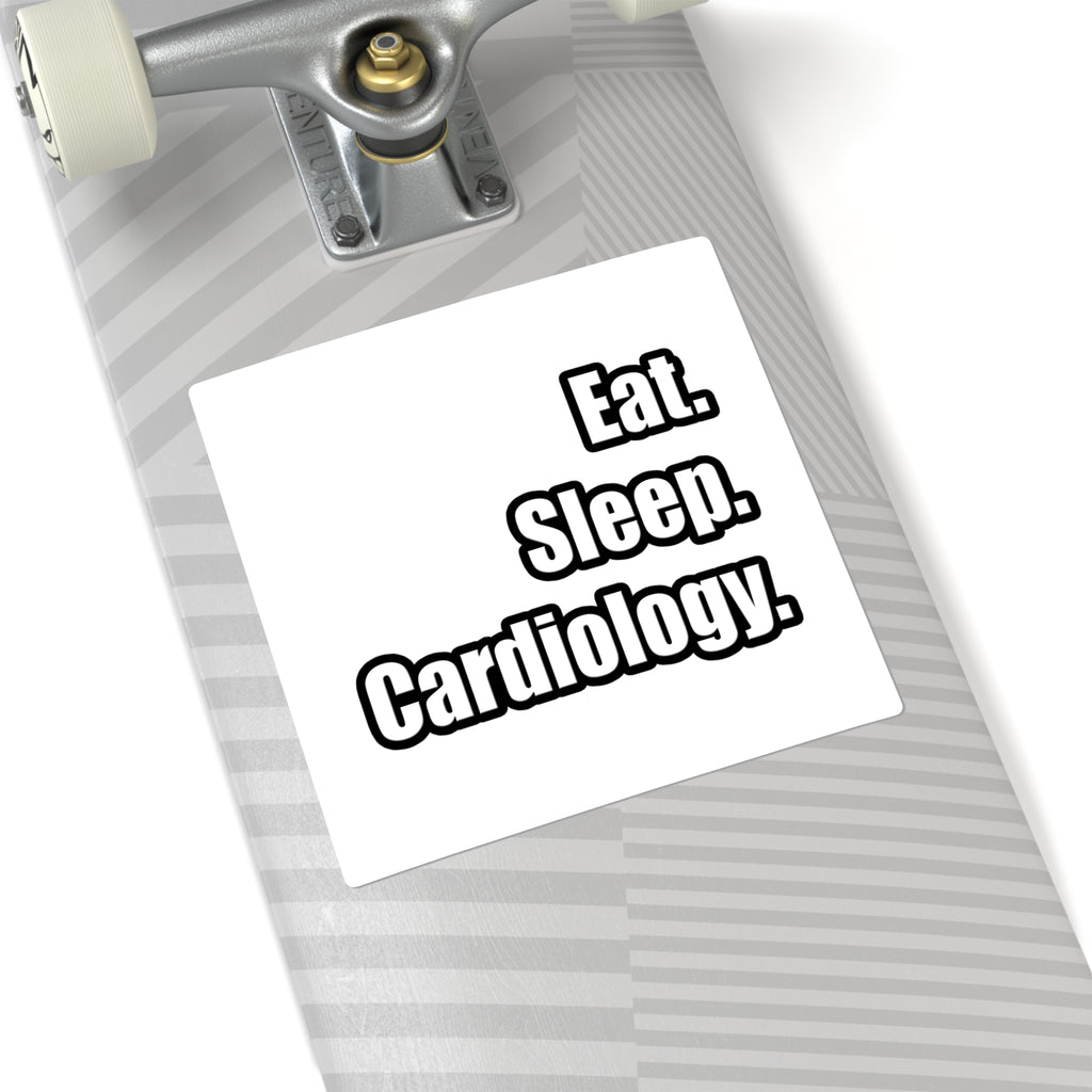Eat. Sleep. Cardiology - Square Stickers