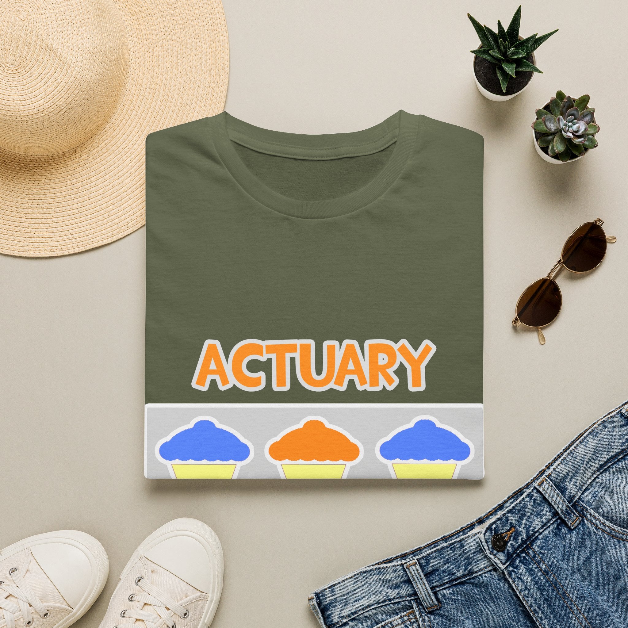 Actuary ... Will Work For Cupcakes - Unisex Softstyle T-Shirt