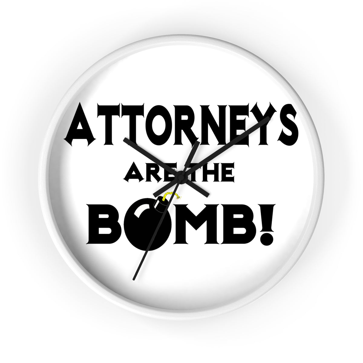 Attorneys Are The Bomb! - Wall Clock