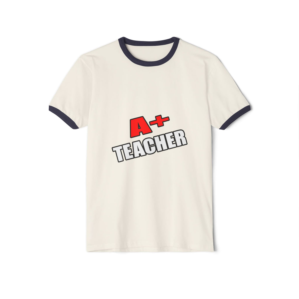 a plus teacher - Unisex Cotton Ringer T-Shirt