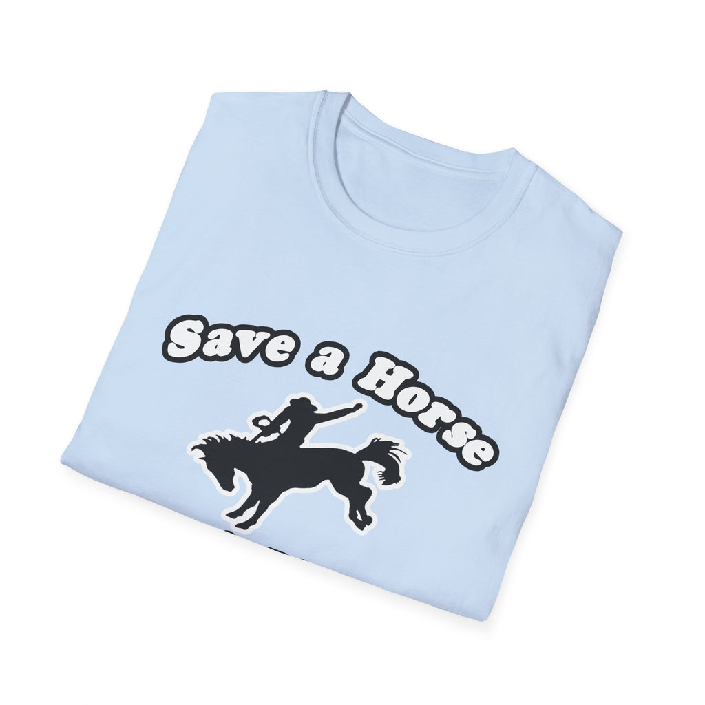 Save Horse Ride Biologist - Unisex Softstyle T-Shirt