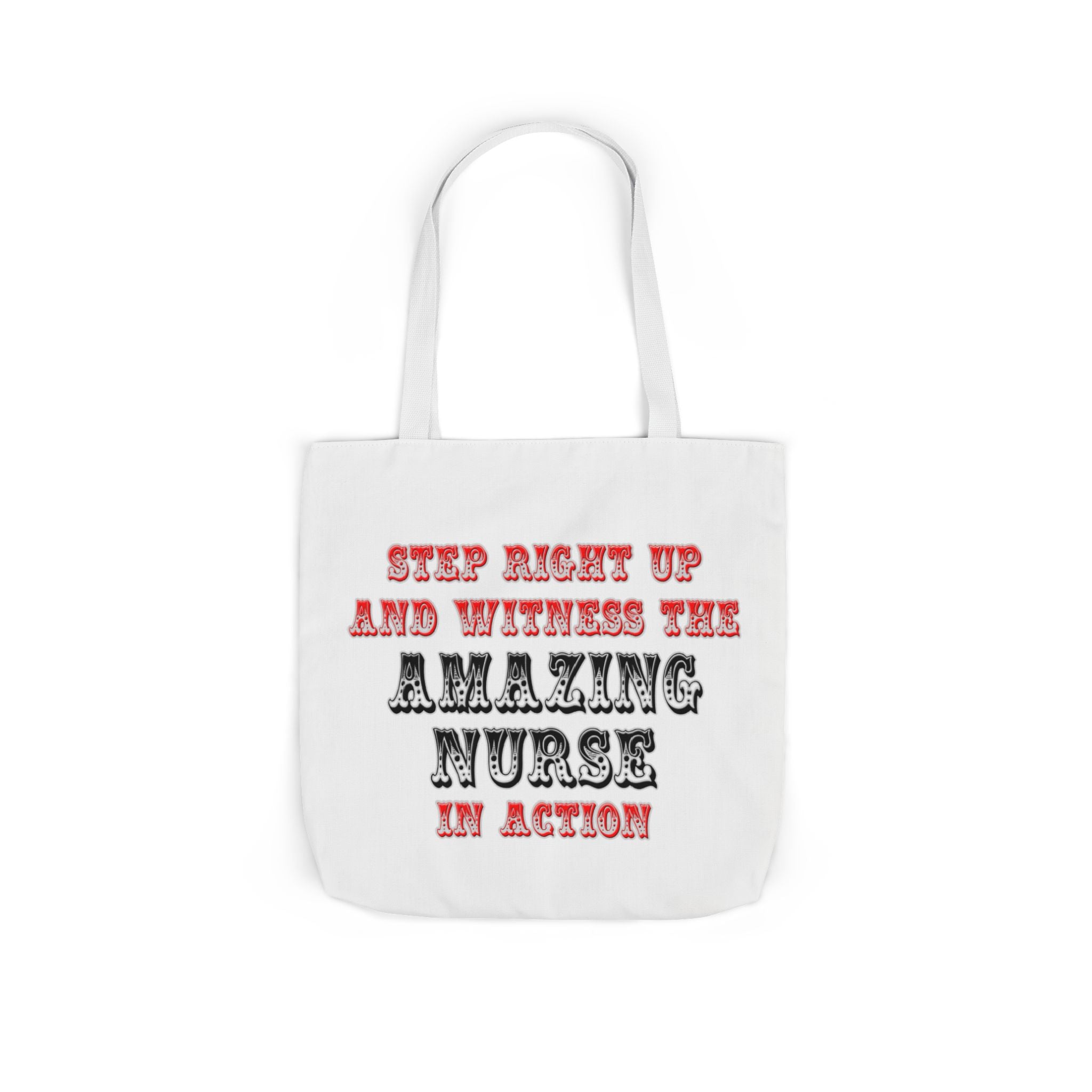 Amazing Nurse In Action - Canvas Tote Bag, 5-Color Straps