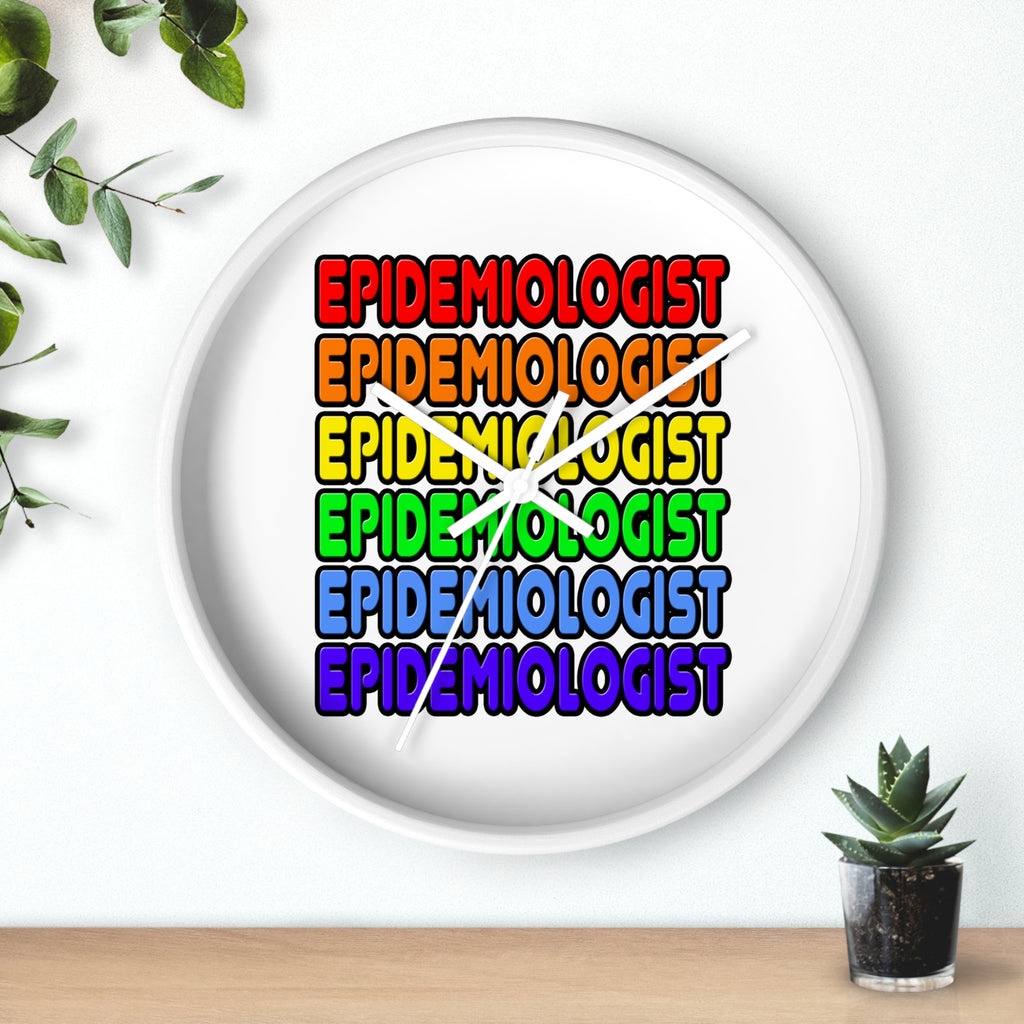 Rainbow Epidemiologist - Wall Clock