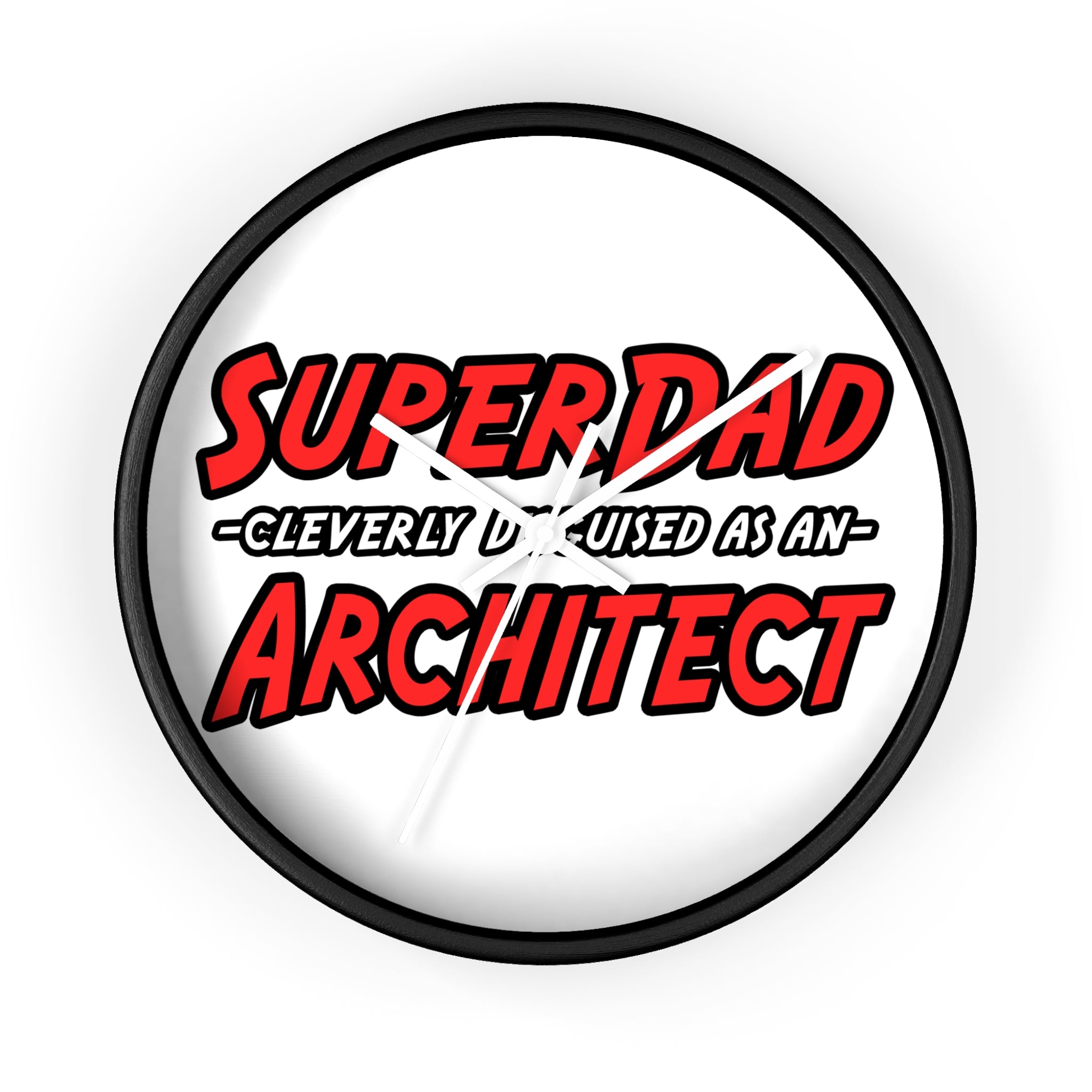 SuperDad...Architect - Wall Clock