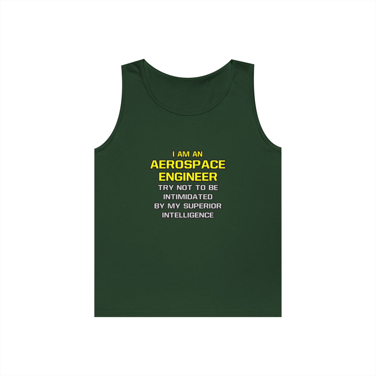 Aerospace Engineer...Superior Intelligence - Unisex Heavy Cotton Tank Top