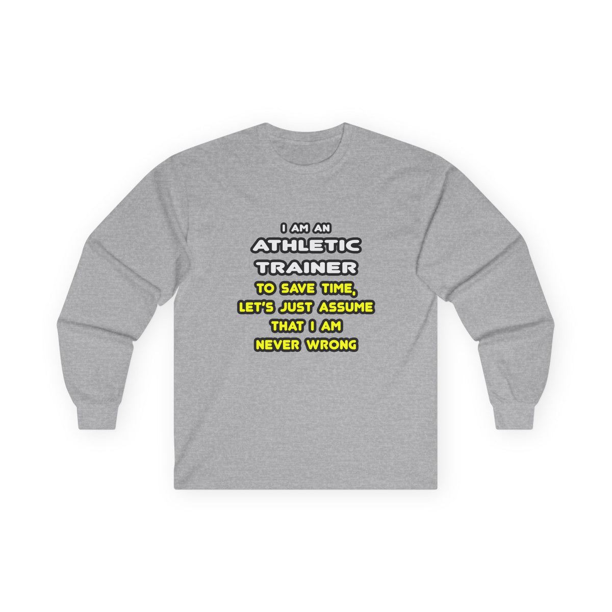 Funny Athletic Trainer T Shirts - Unisex Ultra Cotton Long Sleeve Tee