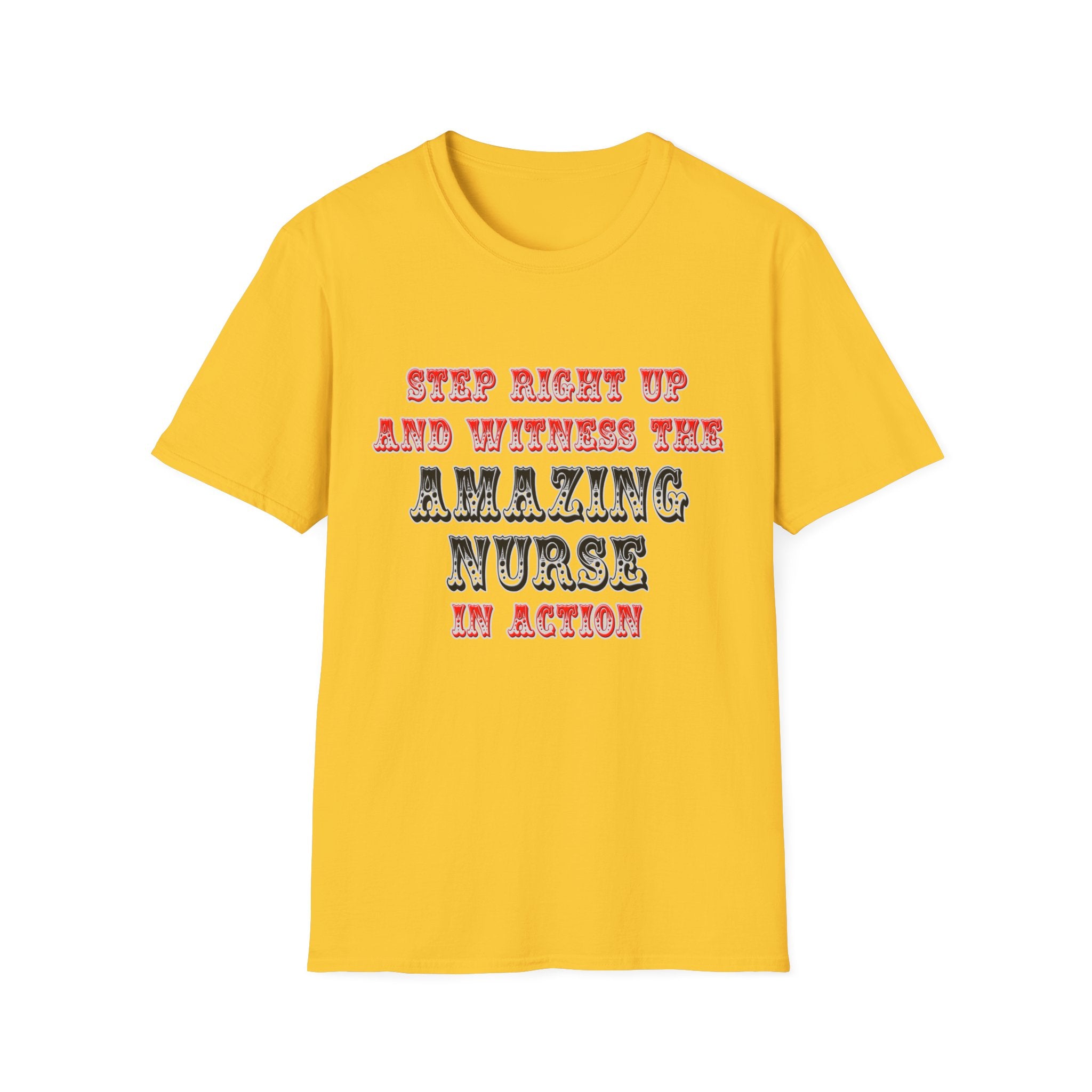 Amazing Nurse In Action - Unisex Softstyle T-Shirt