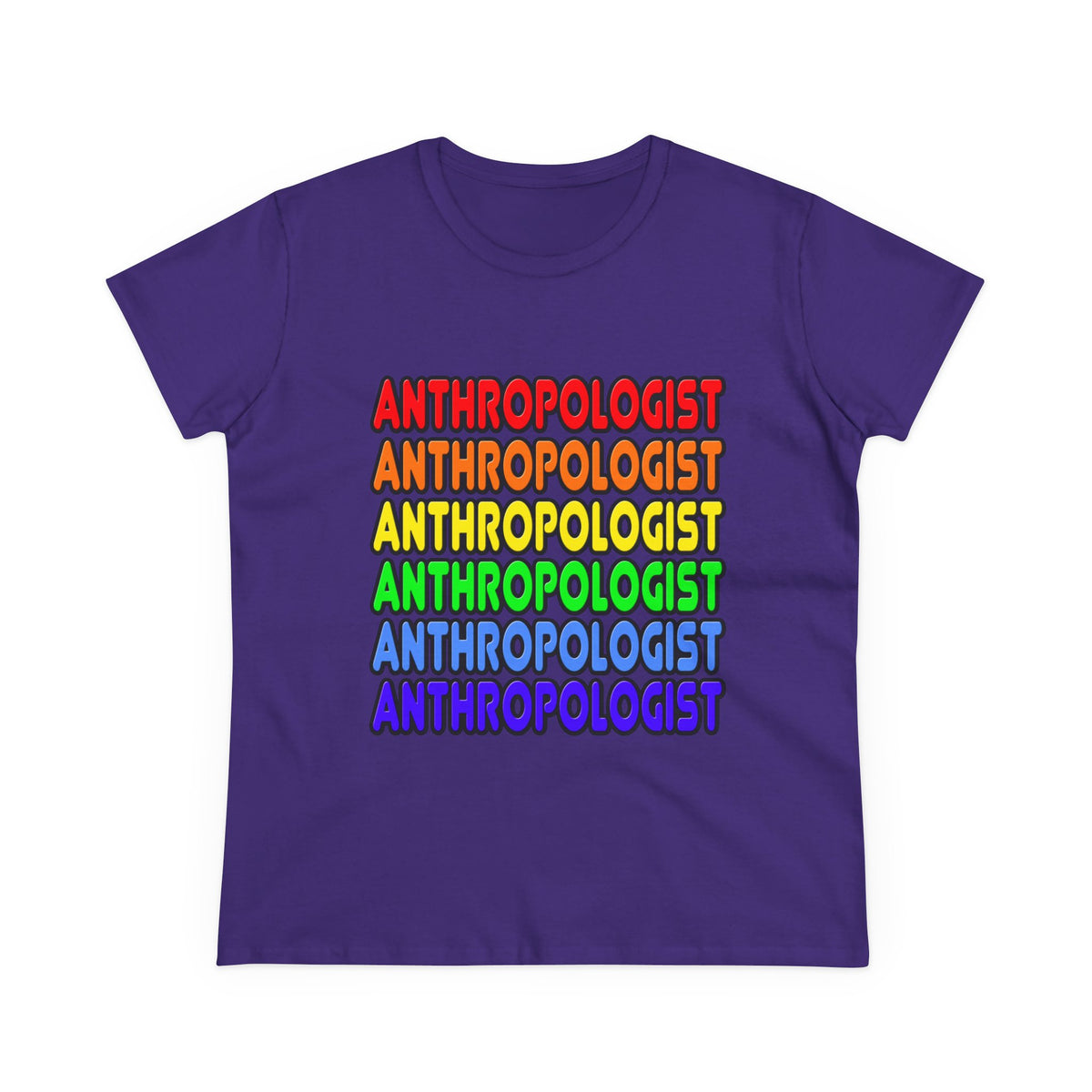 Rainbow Anthropologist - Women's Midweight Cotton Tee