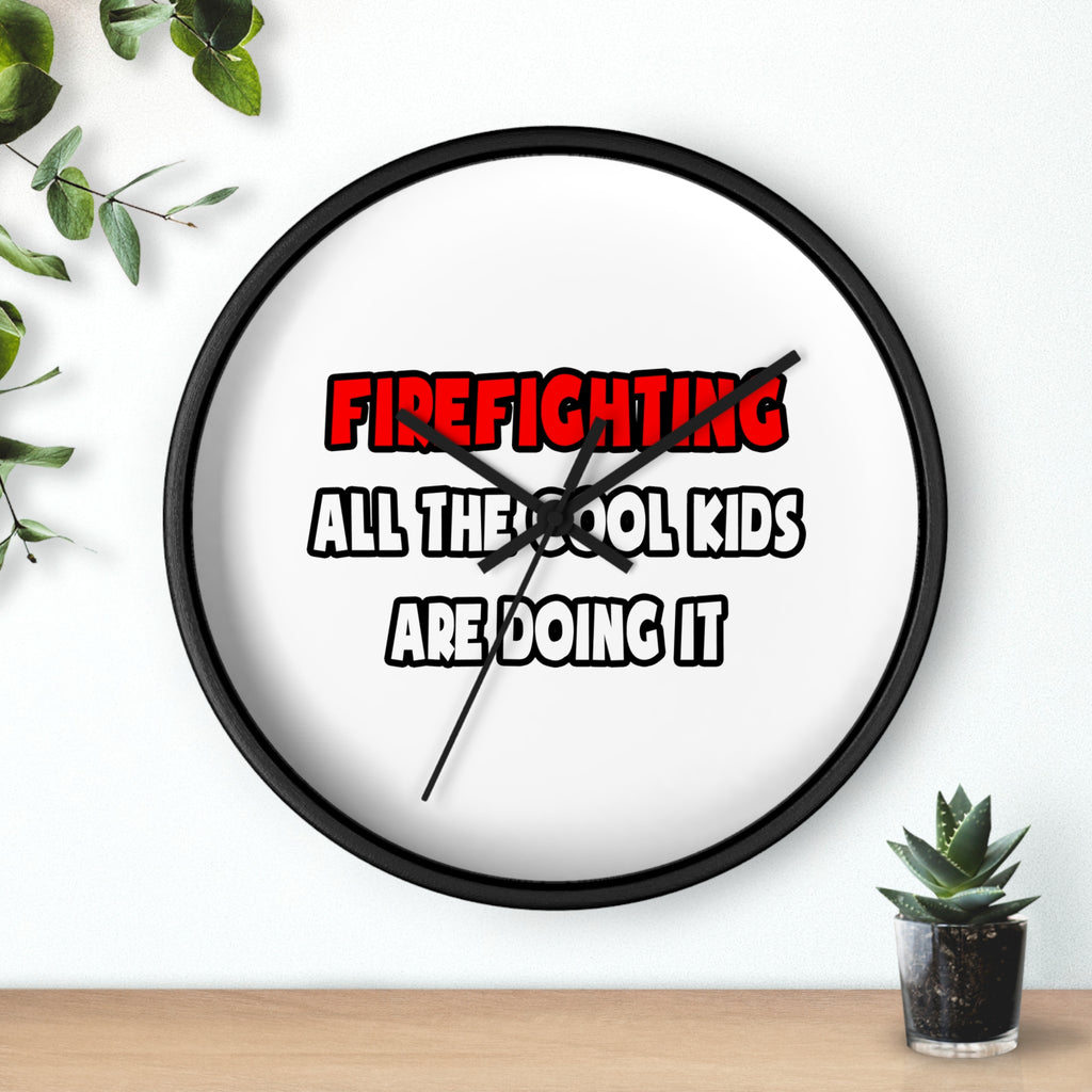 Funny Firefighter Shirts and Gifts - Wall Clock