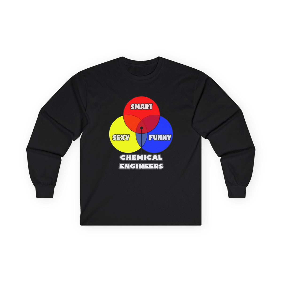 Venn Diagram .. Chemical Engineers - Unisex Ultra Cotton Long Sleeve Tee
