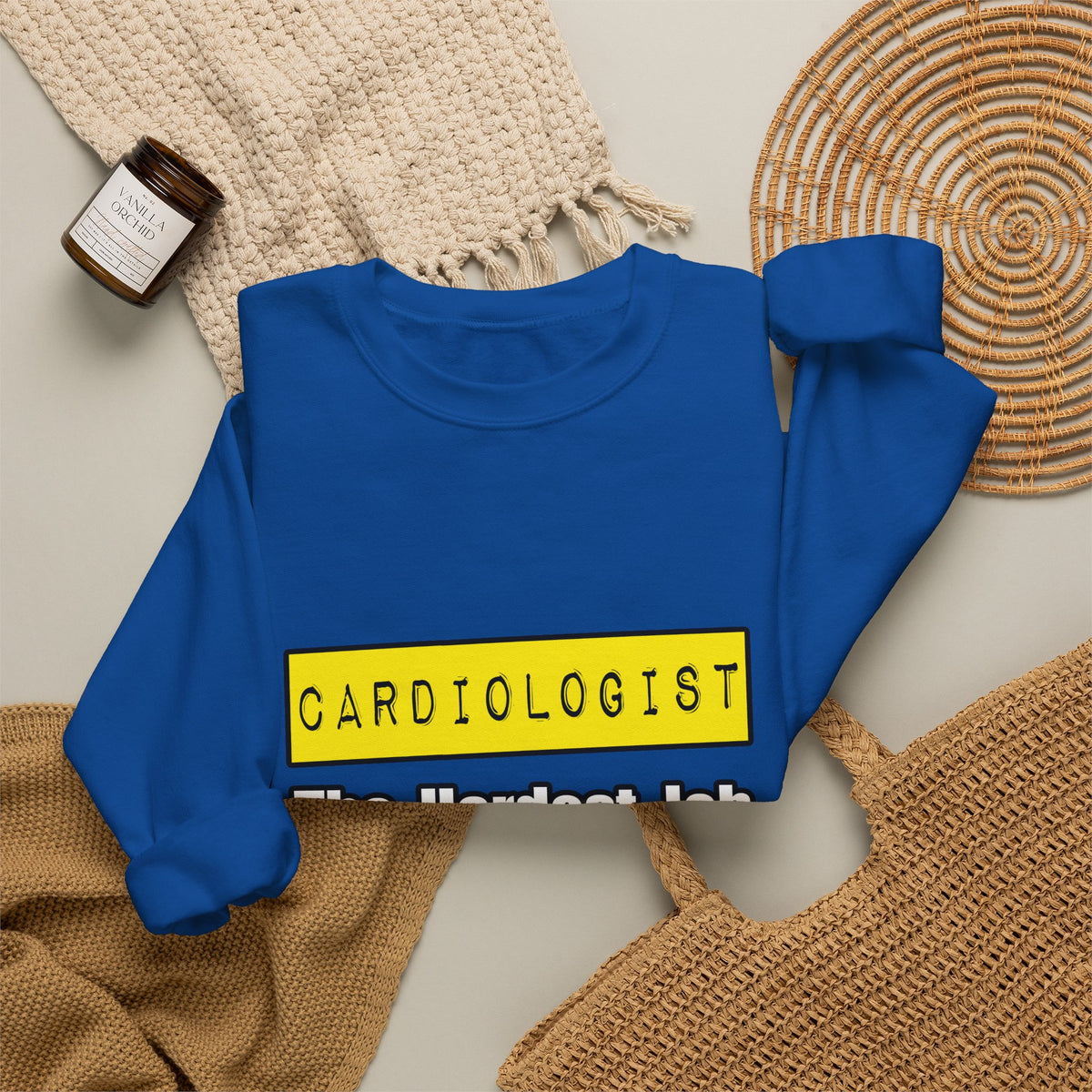 Cardiologist...Hardest Job You'll Ever Love - Unisex Heavy Blend™ Crewneck Sweatshirt