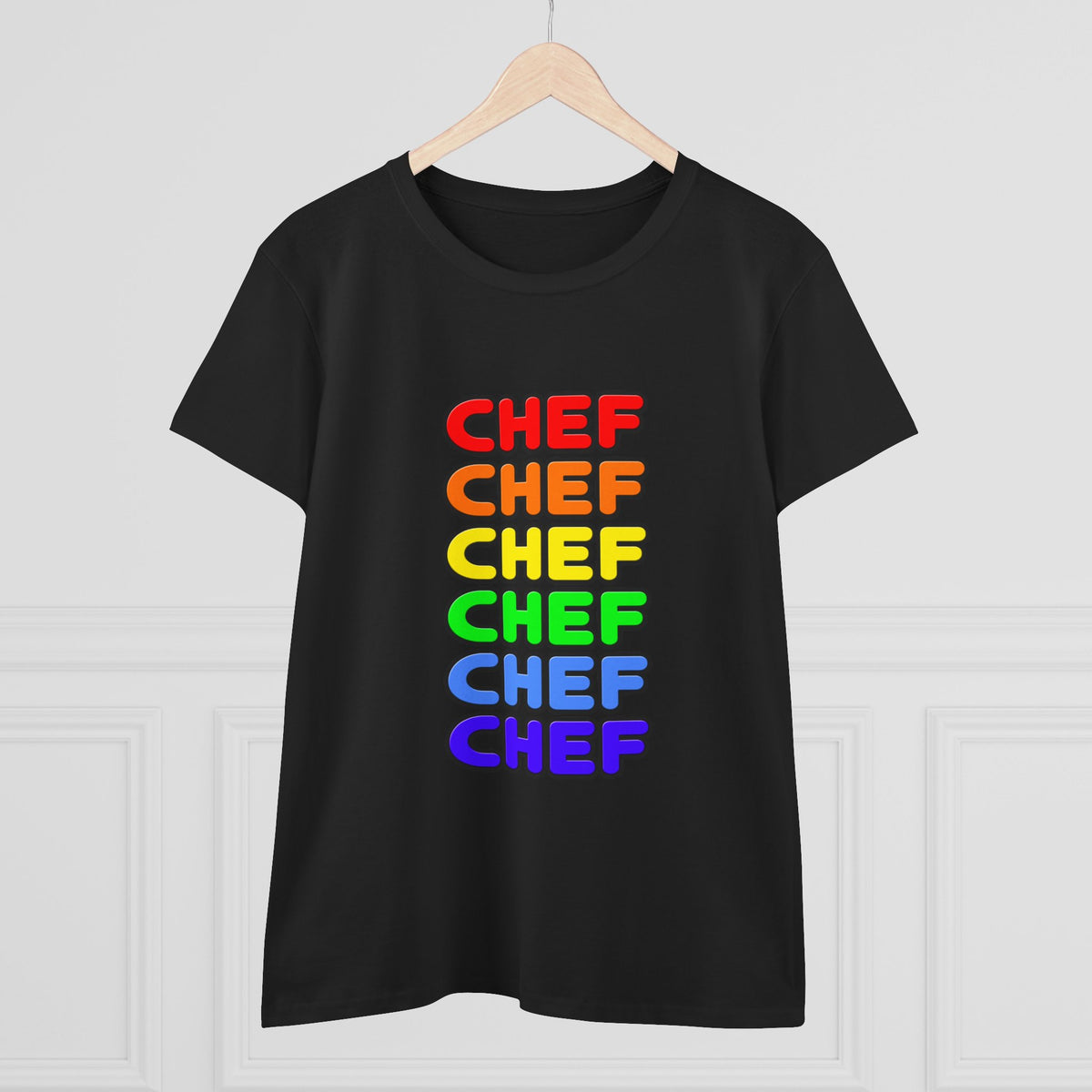 Rainbow Chef - Women's Midweight Cotton Tee
