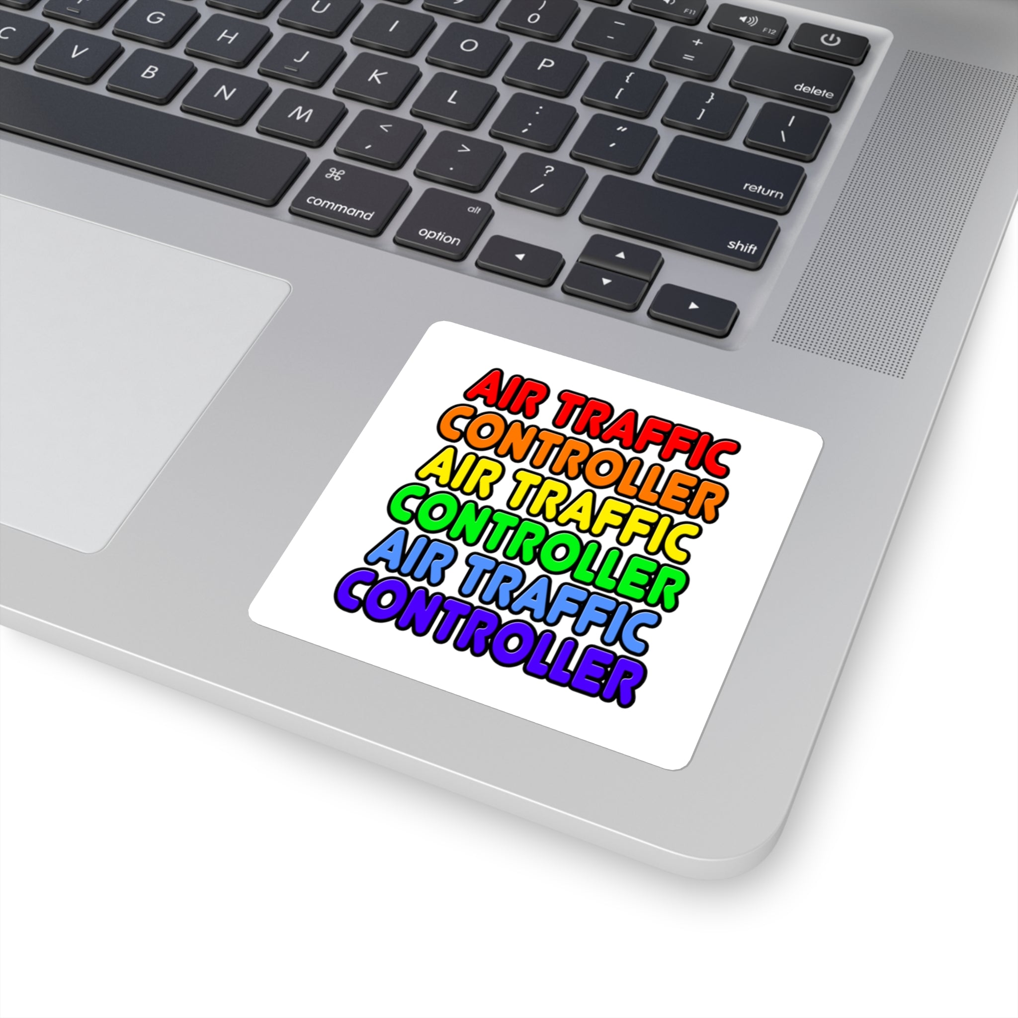 Rainbow Air Traffic Controller - Square Stickers
