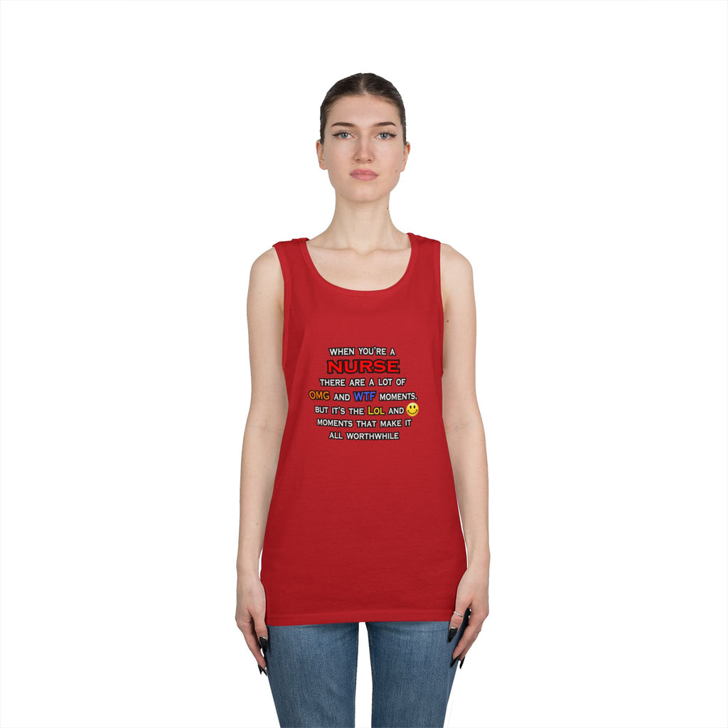 Nurse ... OMG WTF LOL - Unisex Heavy Cotton Tank Top