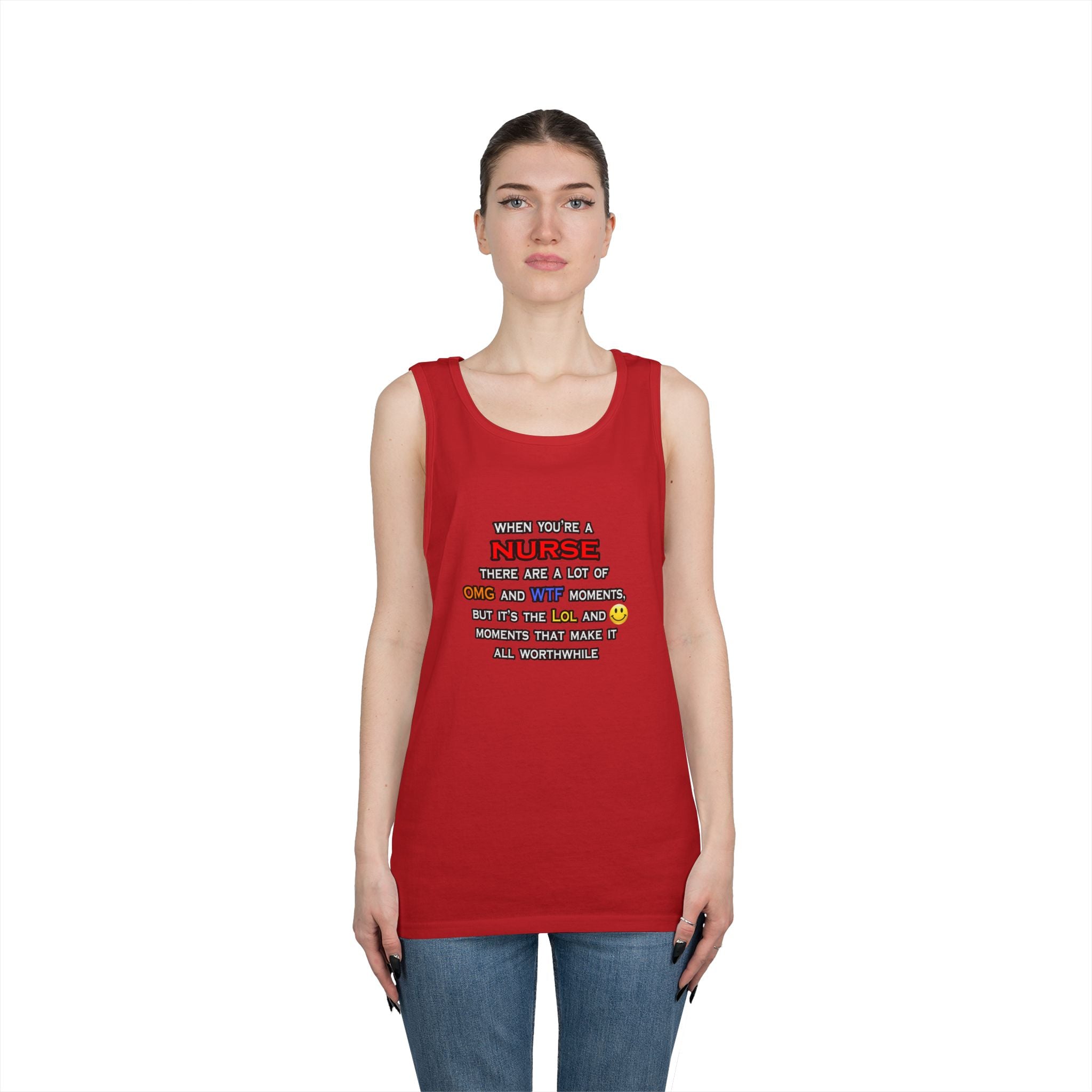 Nurse ... OMG WTF LOL - Unisex Heavy Cotton Tank Top