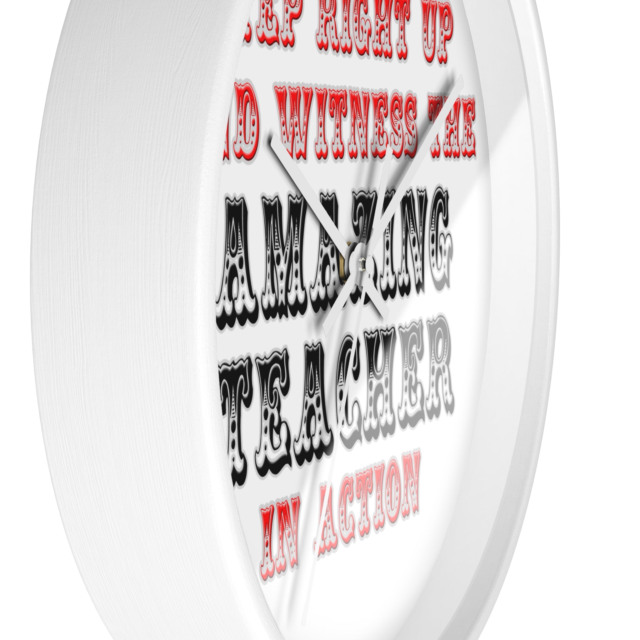 Amazing Teacher In Action - Wall Clock