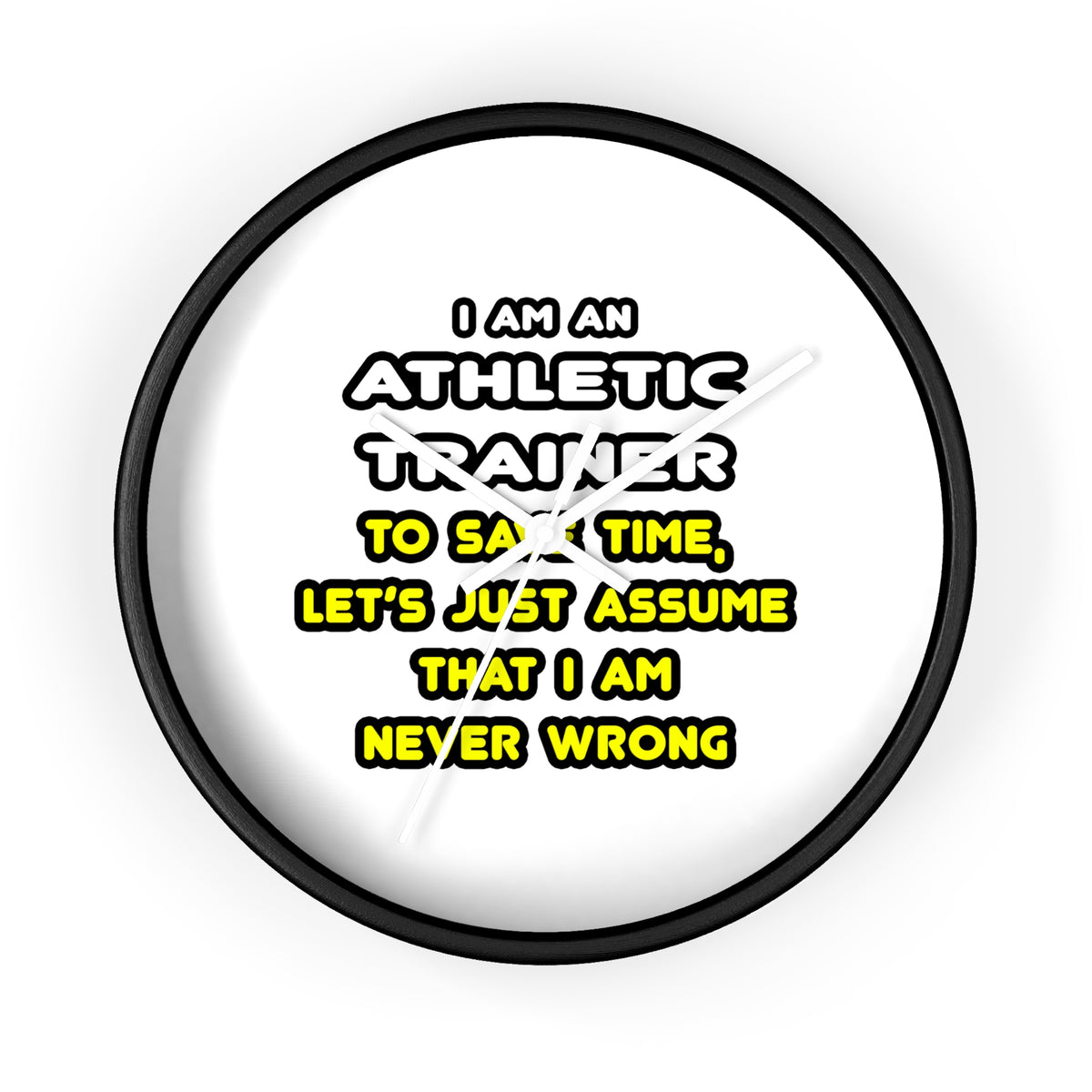 Funny Athletic Trainer T Shirts - Wall Clock