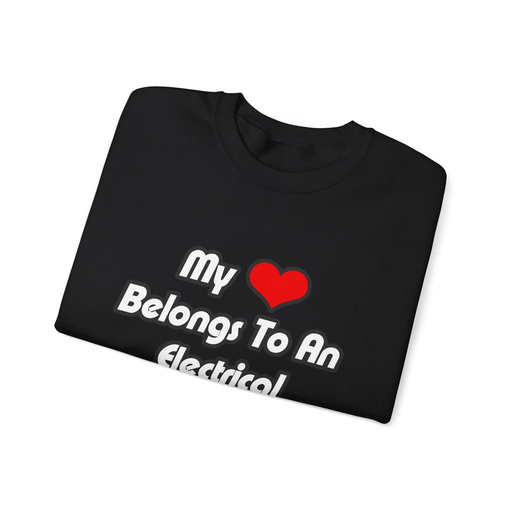 My Heart Belongs To An Electrical Engineer - Unisex Heavy Blend™ Crewneck Sweatshirt