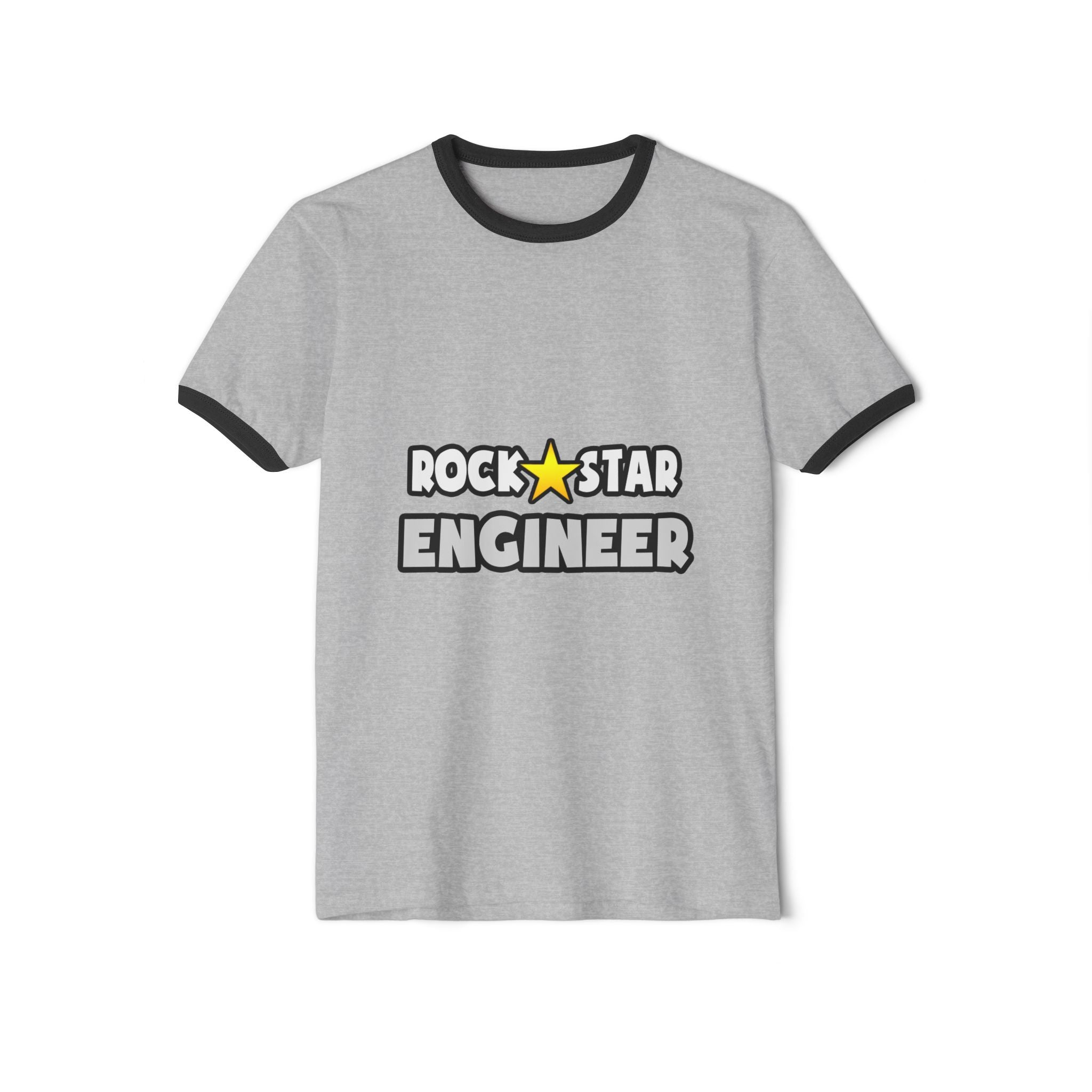 Rock Star Engineer (2) - Unisex Cotton Ringer T-Shirt