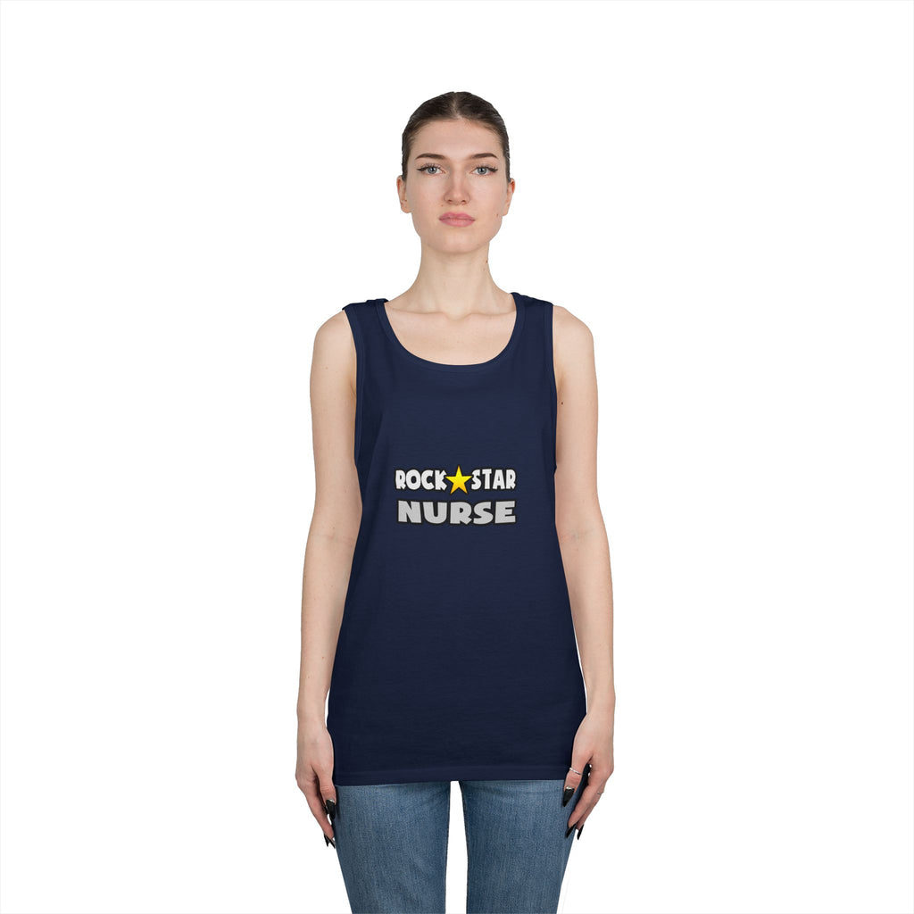 Rock Star Nurse (2) - Unisex Heavy Cotton Tank Top