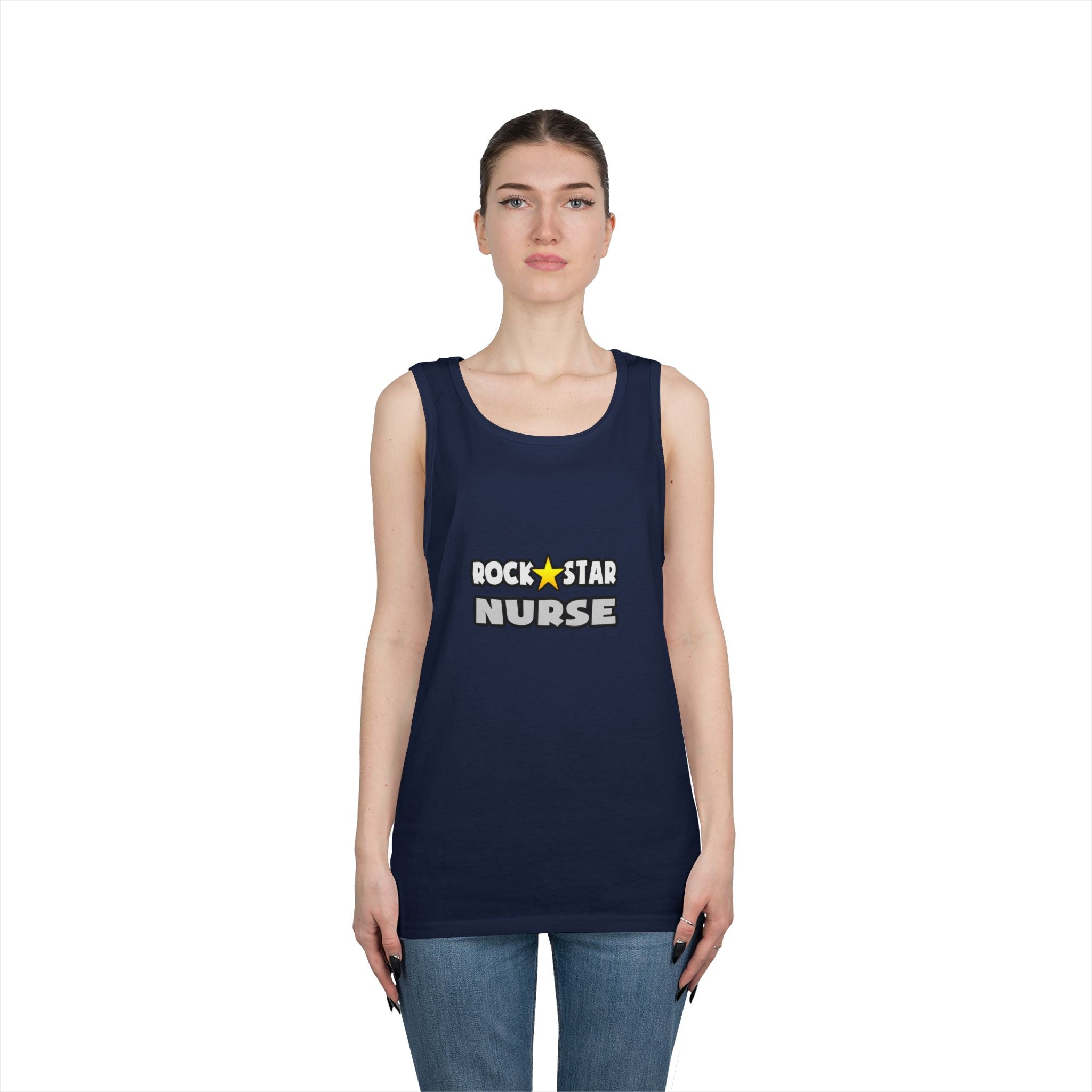 Rock Star Nurse (2) - Unisex Heavy Cotton Tank Top