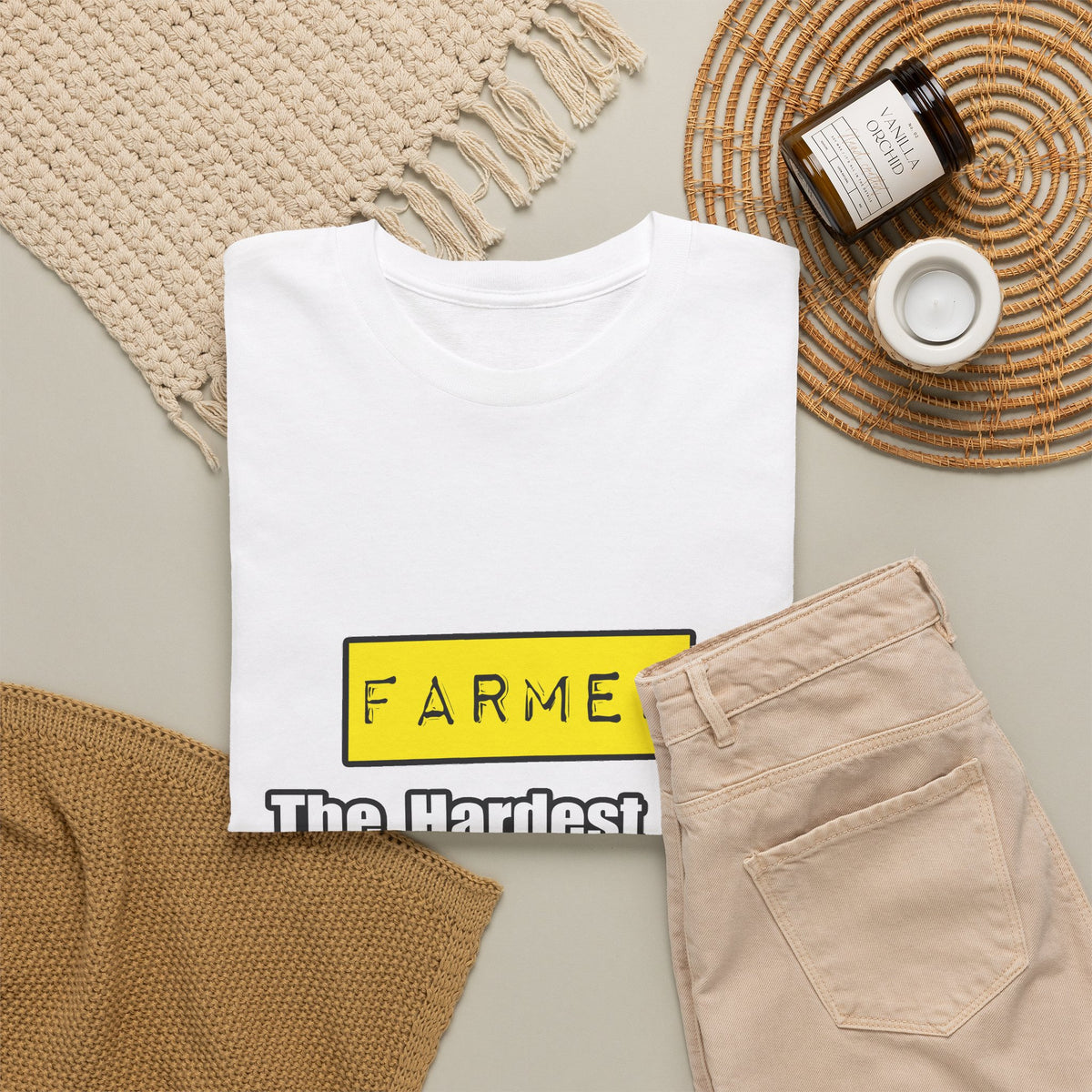 Farmer...Hardest Job You'll Ever Love - Unisex Heavy Cotton Tee