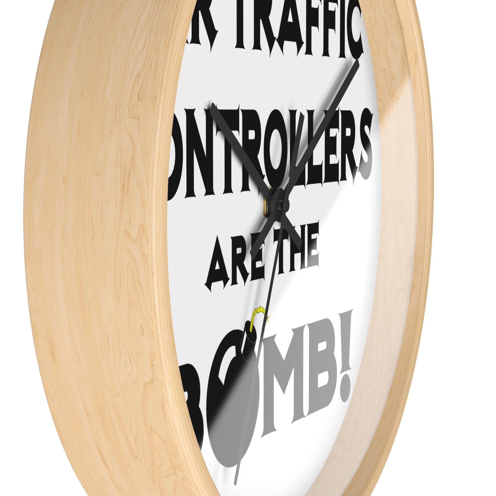 Air Traffic Controllers Are The Bomb! - Wall Clock