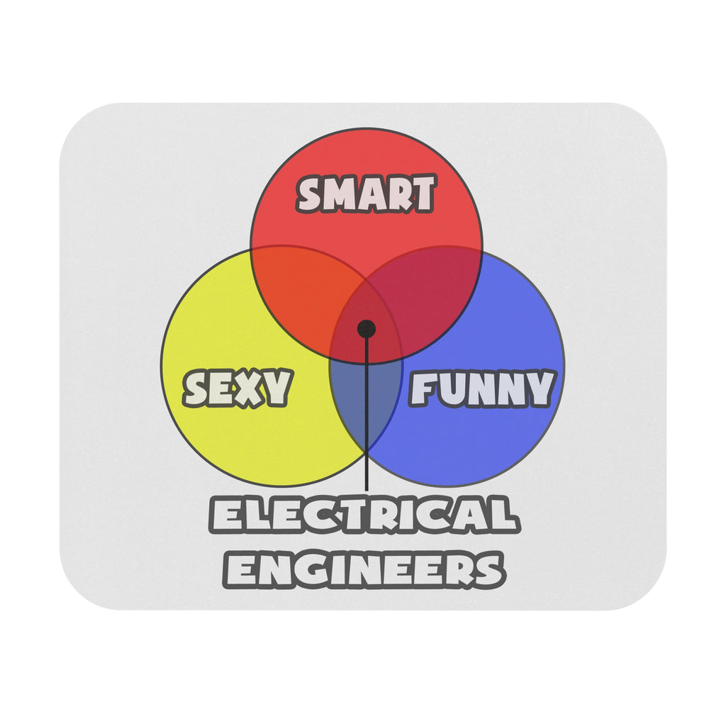 Venn Diagram .. Electrical Engineers - Mouse Pad (Rectangle)