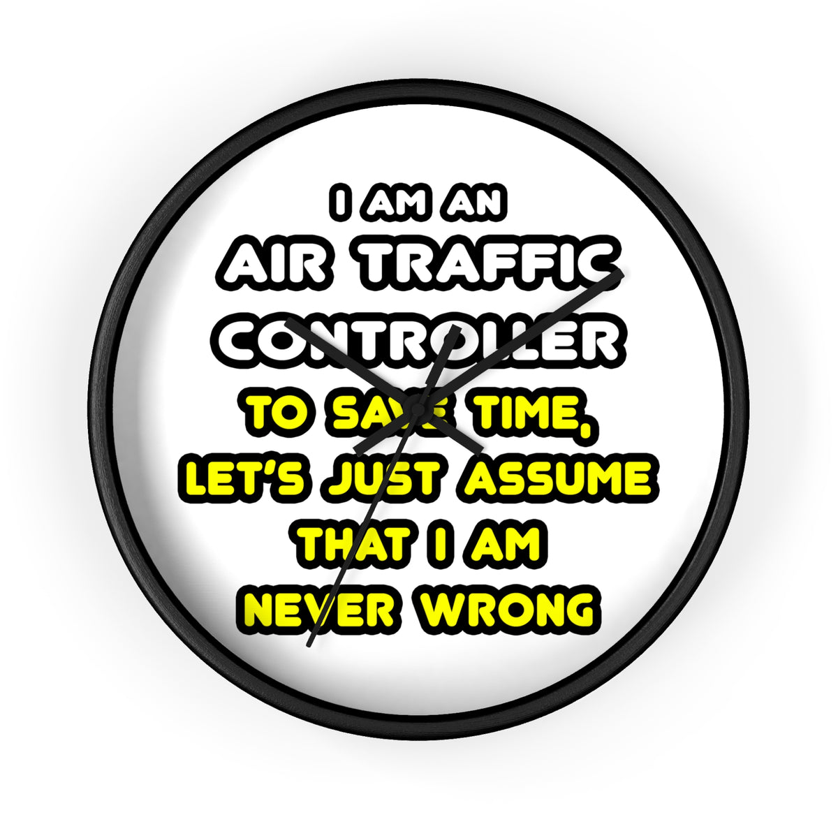 Funny Air Traffic Controller T Shirts - Wall Clock