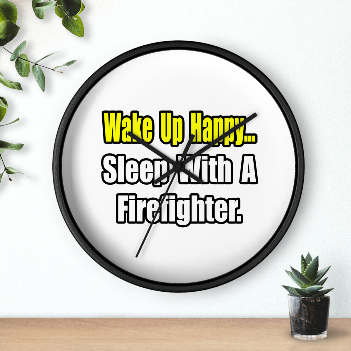 Sleep With Firefighter - Wall Clock