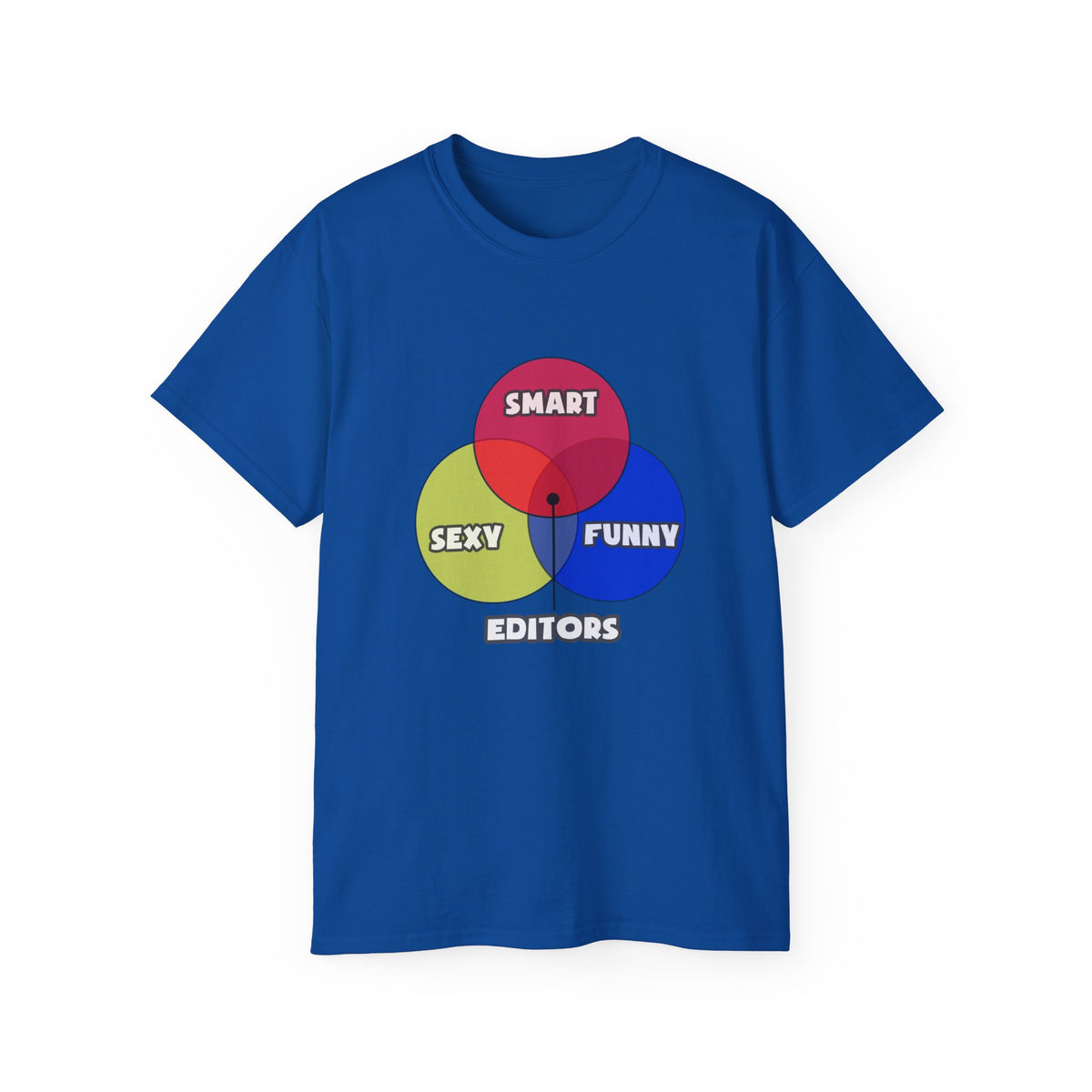 Venn Diagram .. Editors - Unisex Ultra Cotton Tee