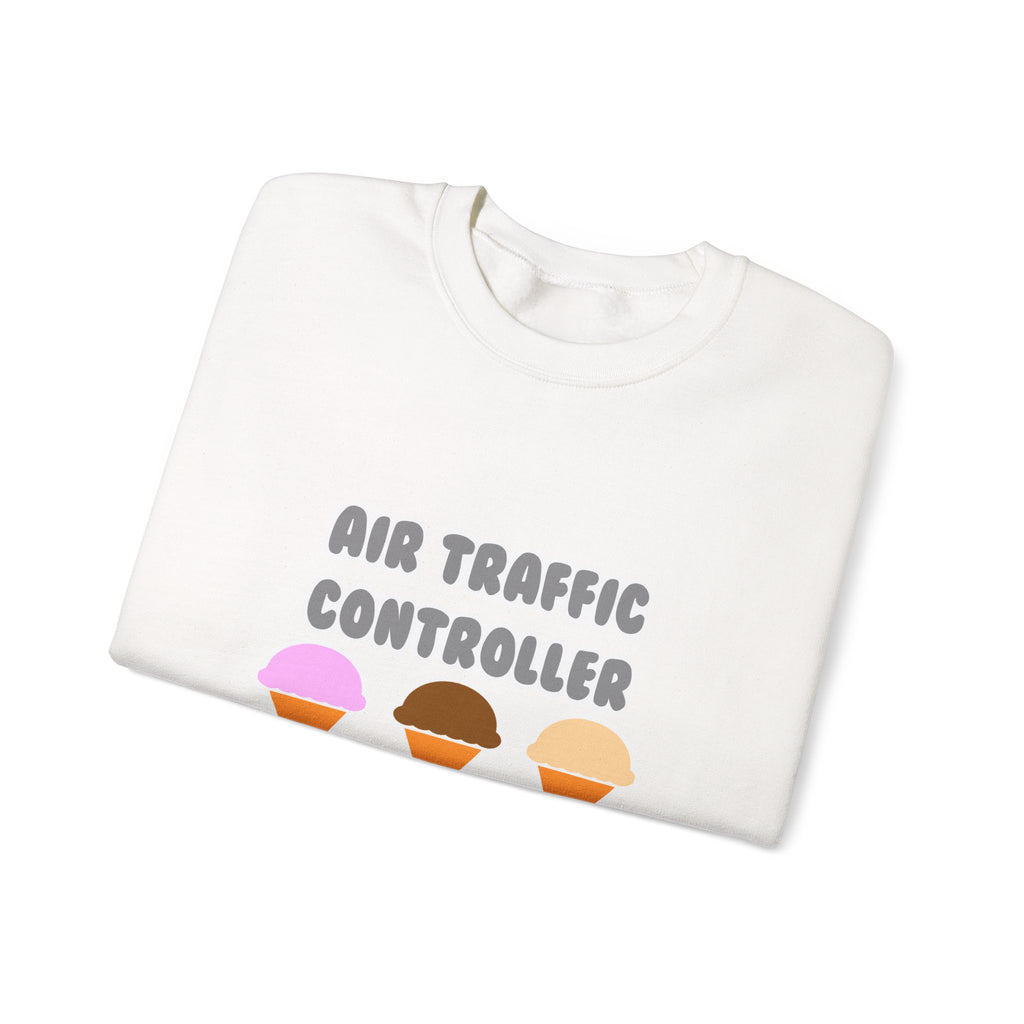 Air Traffic Controller ... Will Work For Ice Cream - Unisex Heavy Blend™ Crewneck Sweatshirt