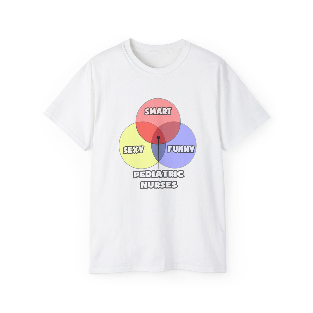 Venn Diagram .. Pediatric Nurses - Unisex Ultra Cotton Tee