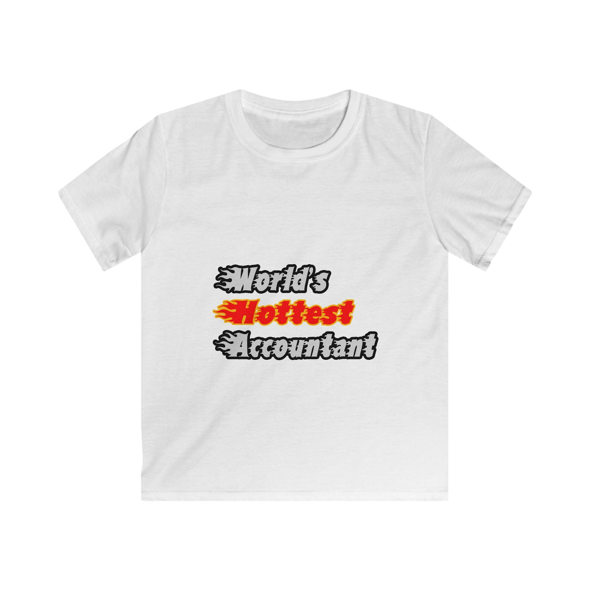 World's Hottest Accountant - Kids Softstyle Tee