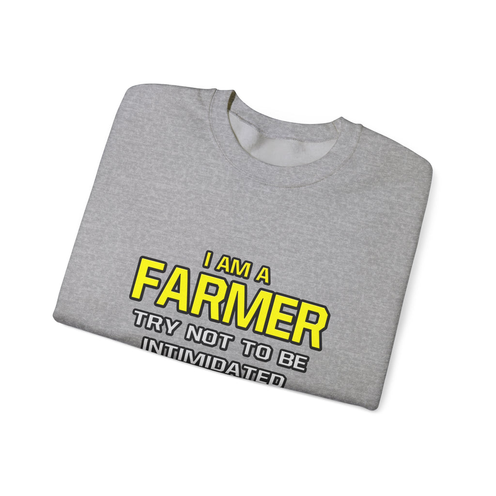 Farmer...Superior Intelligence - Unisex Heavy Blend™ Crewneck Sweatshirt