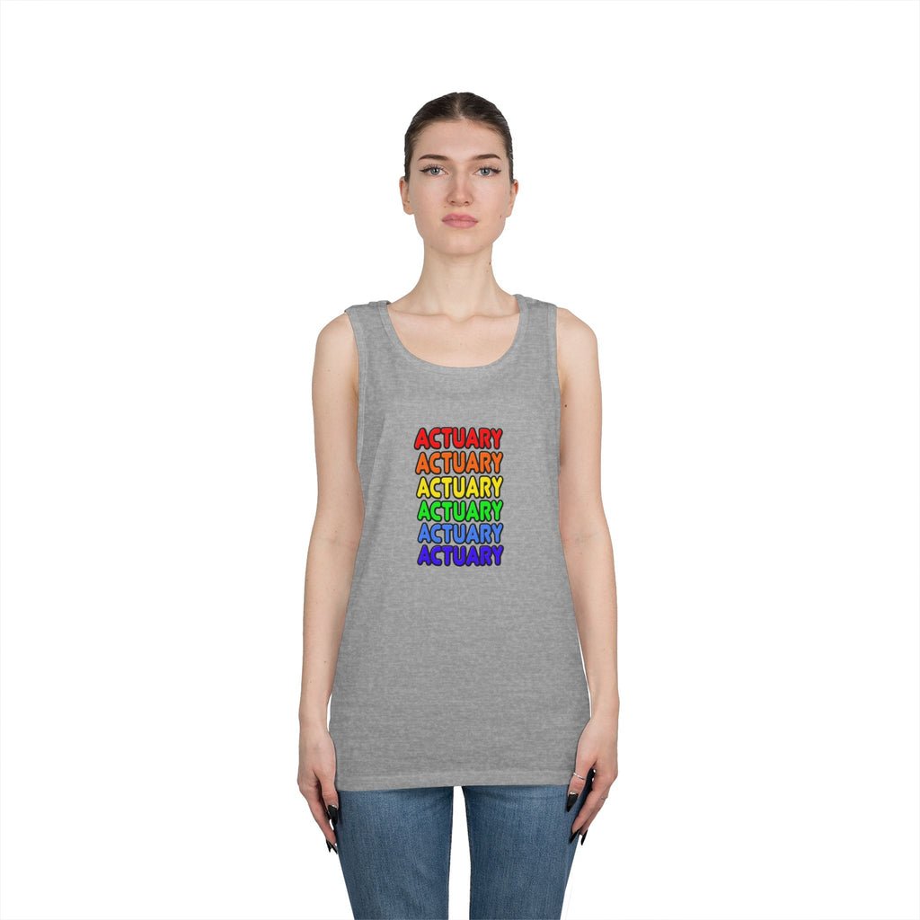 Rainbow Actuary - Unisex Heavy Cotton Tank Top