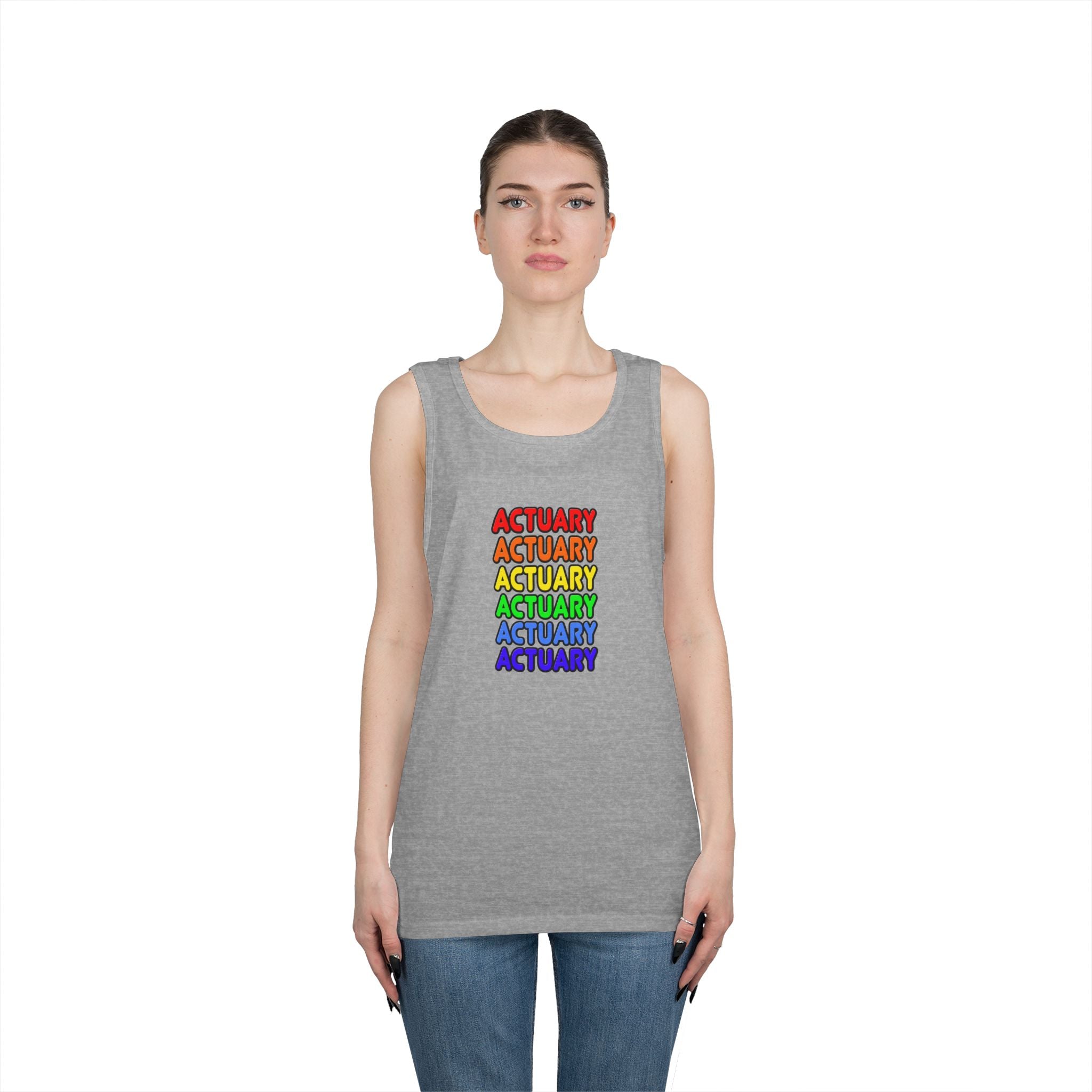 Rainbow Actuary - Unisex Heavy Cotton Tank Top
