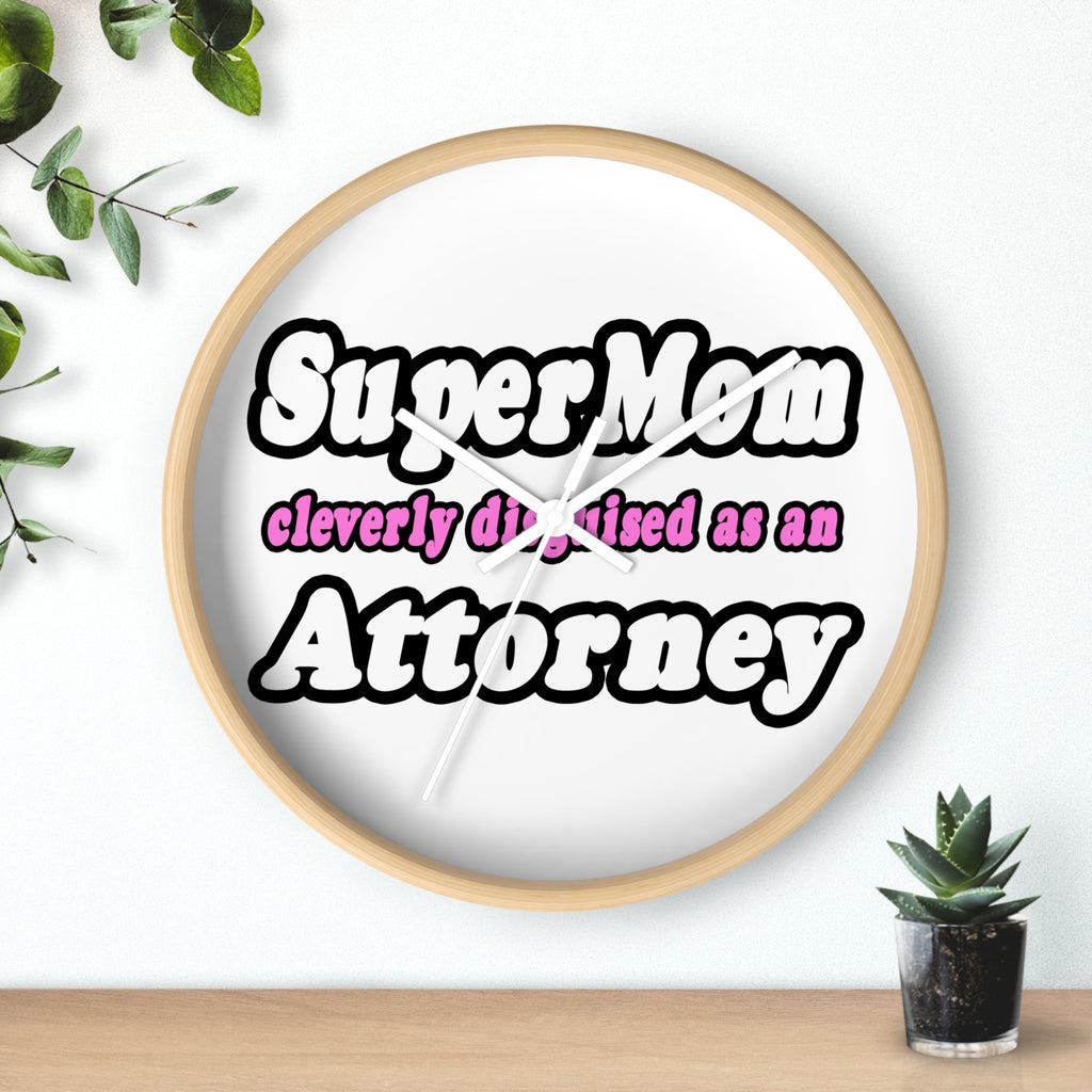 SuperMom Attorney - Wall Clock